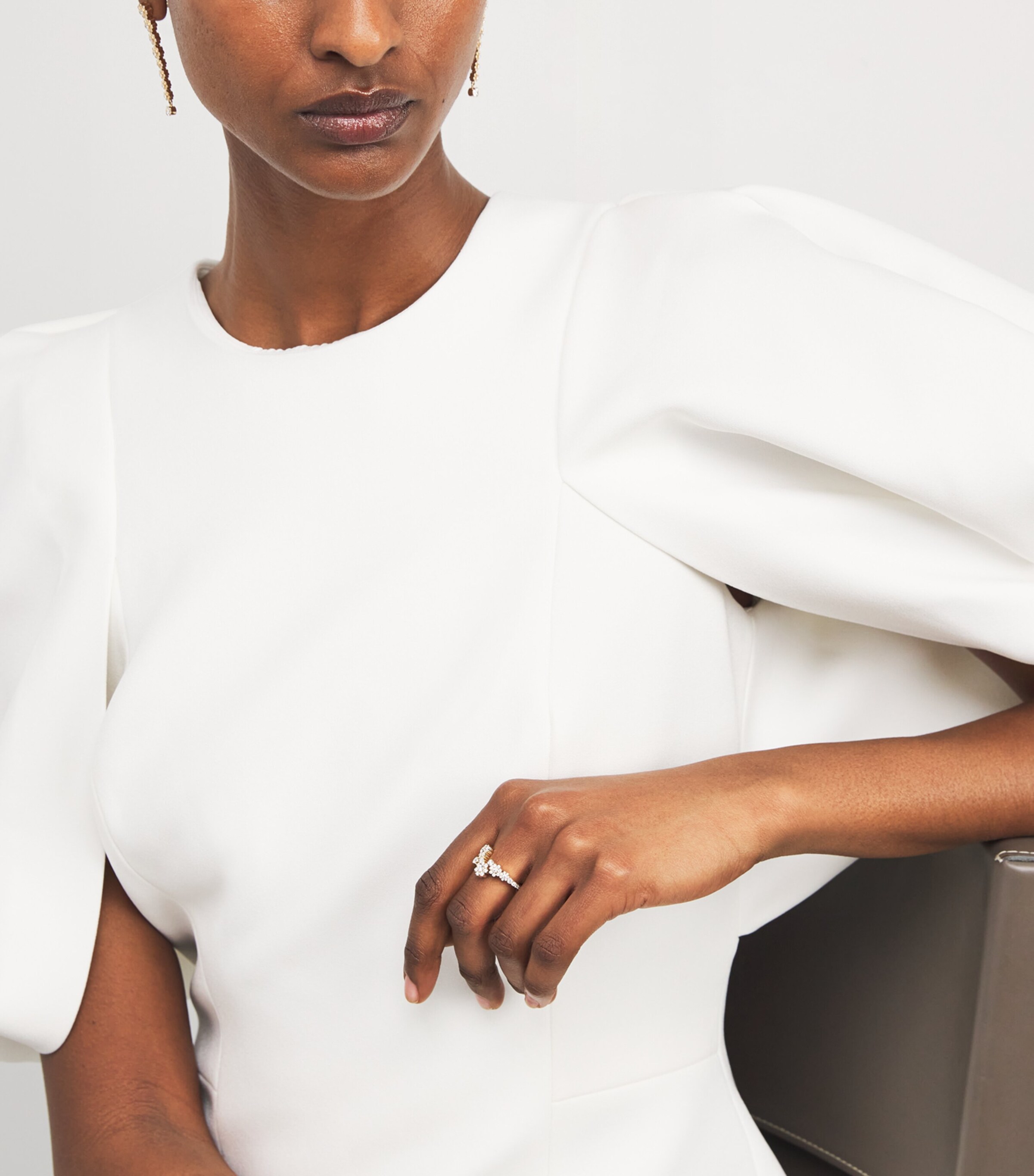 Sophie Bille Brahe Yellow Gold and Diamond Fleur Splash Ring Yellow Gold Image 4