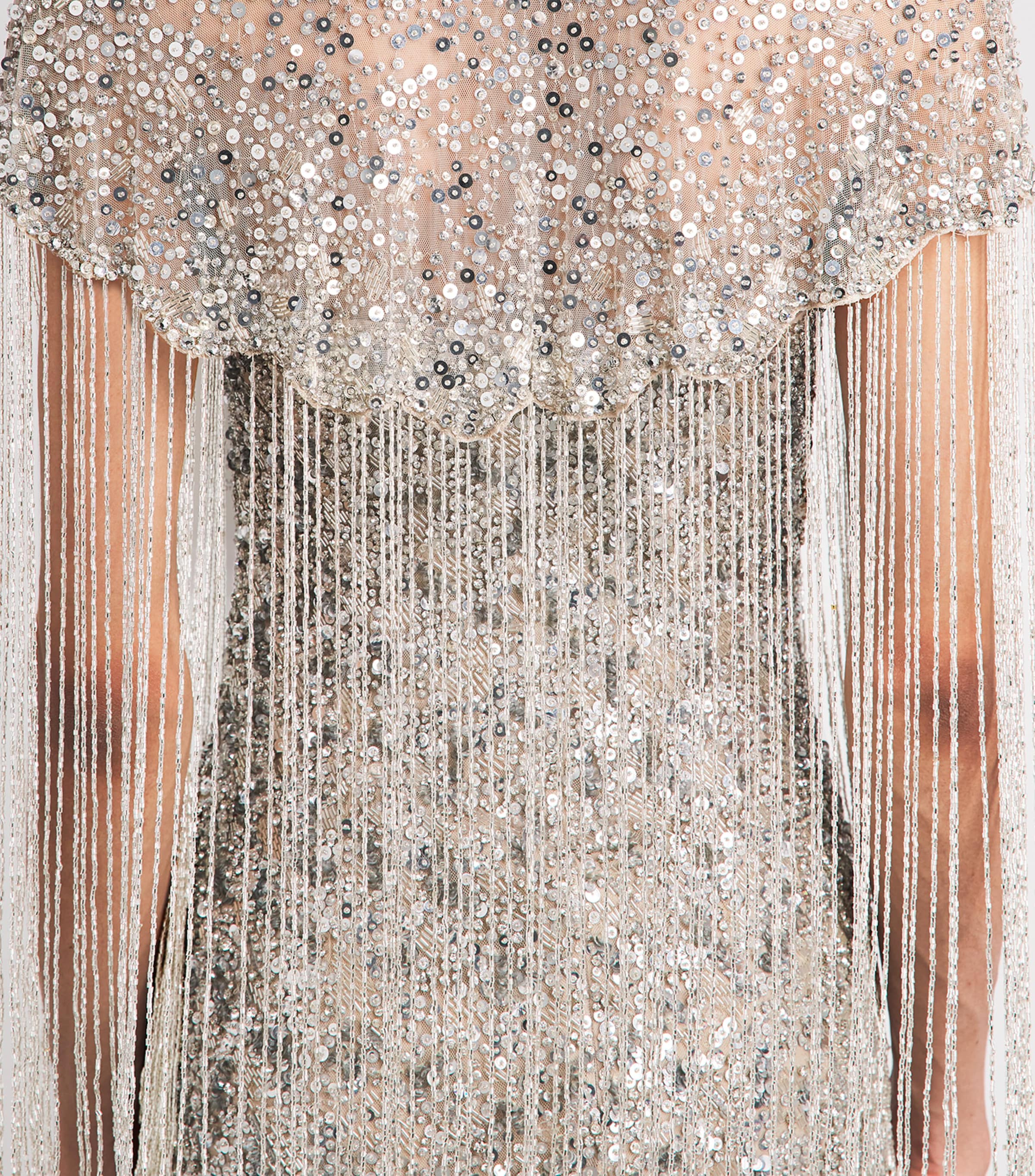 Jenny Packham Womens Embellished Sirocco Gown and Cape Moonstone Image 3