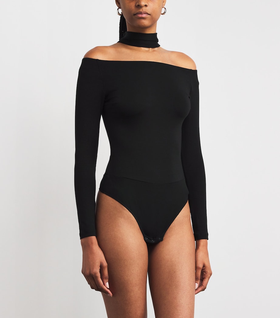 Drunk In Love Thong Bodysuit BLACK Image 3