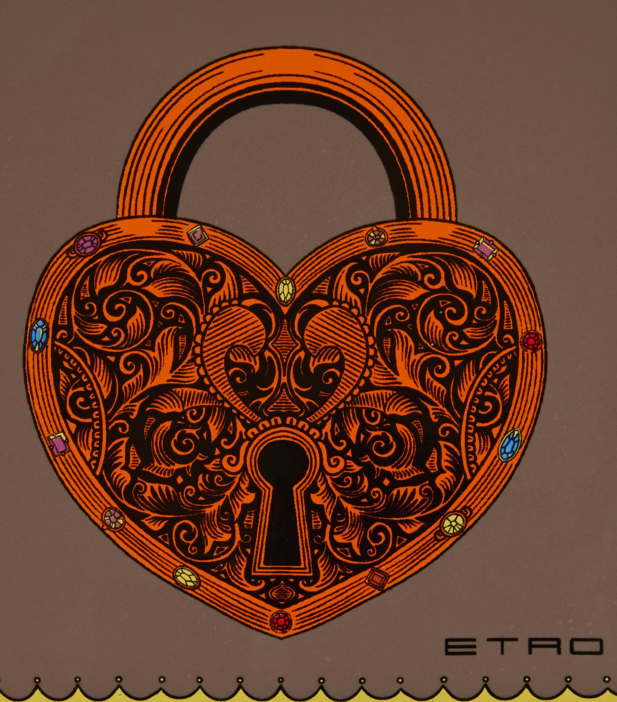 Etro Ceramic Herald Tray (20cm x 20cm) Make Up Colour Image 3