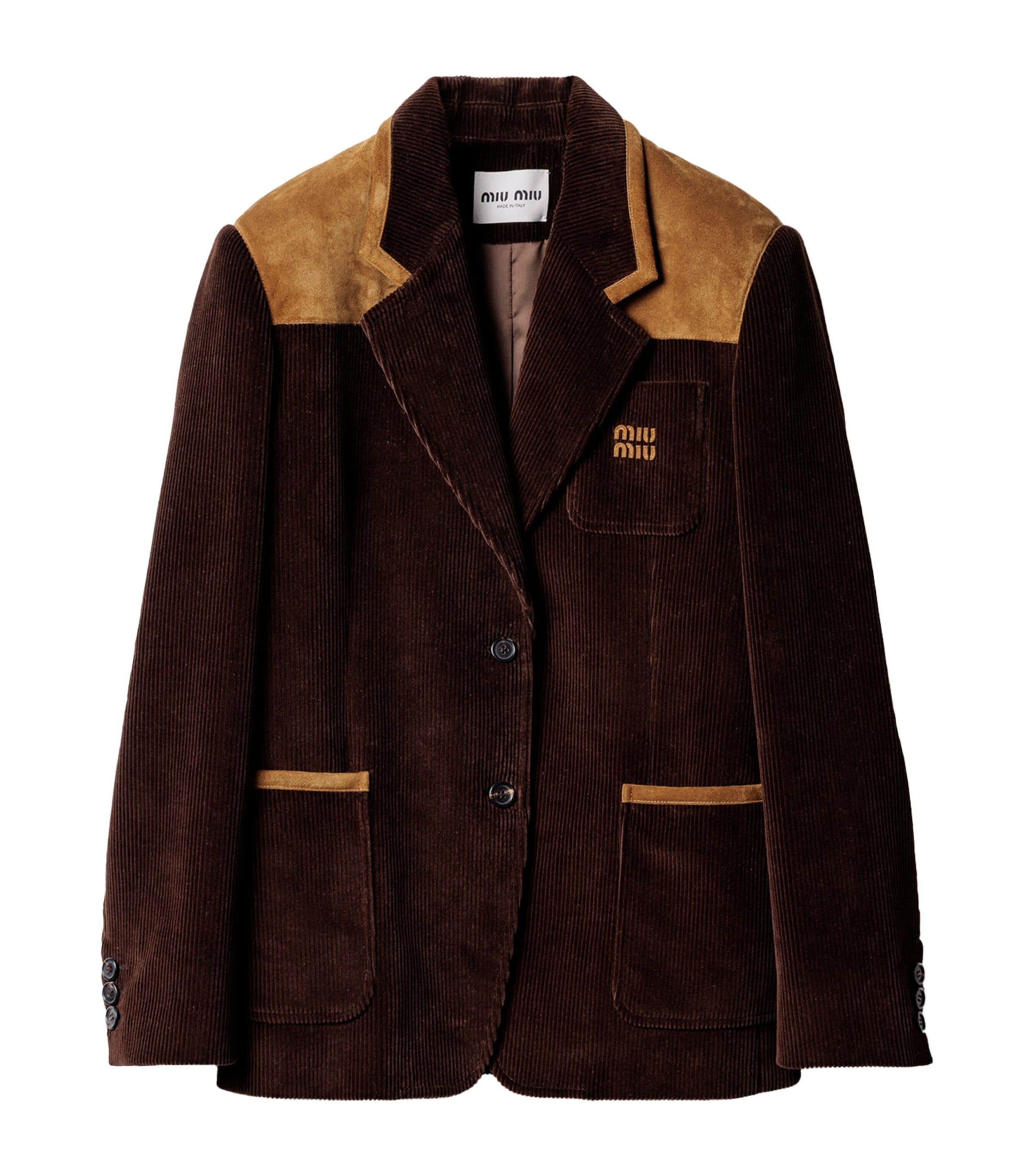 Miu Miu Womens Corduroy Blazer Image 1