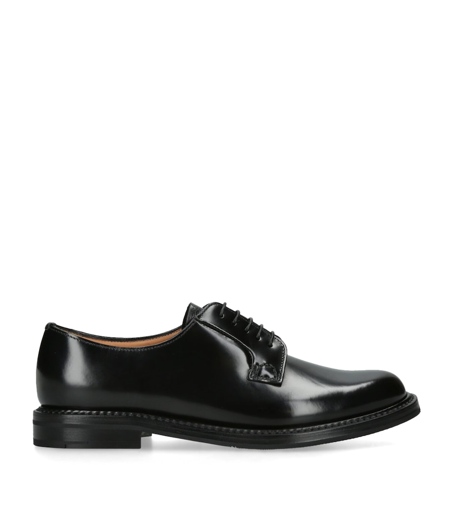 Leather Shannon Derby Shoes BLACK Image 1