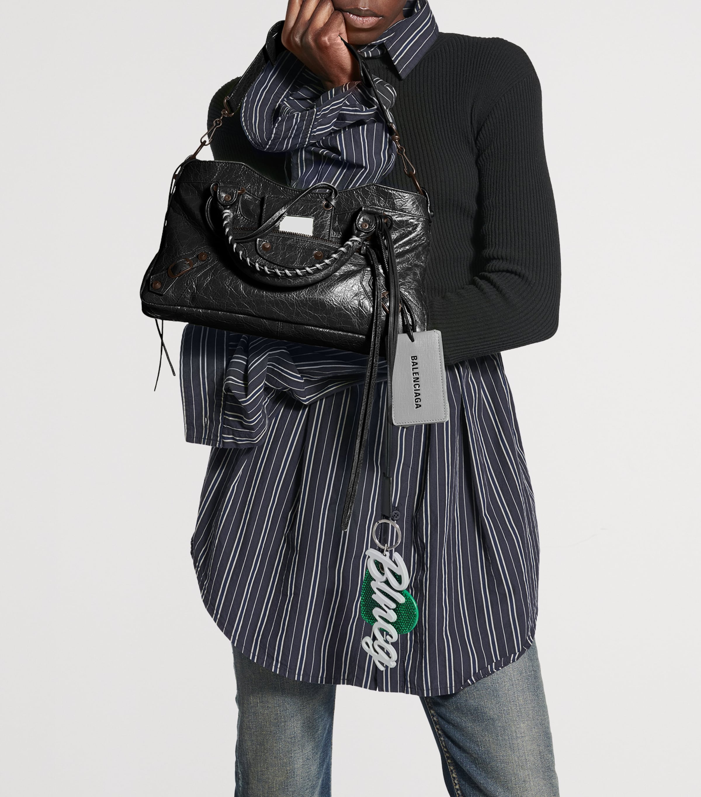 【関税＆送料込み】Balenciaga \"Le City First\" Shoulder Bag Women's Le City First Bag in Black | Balenciaga US
