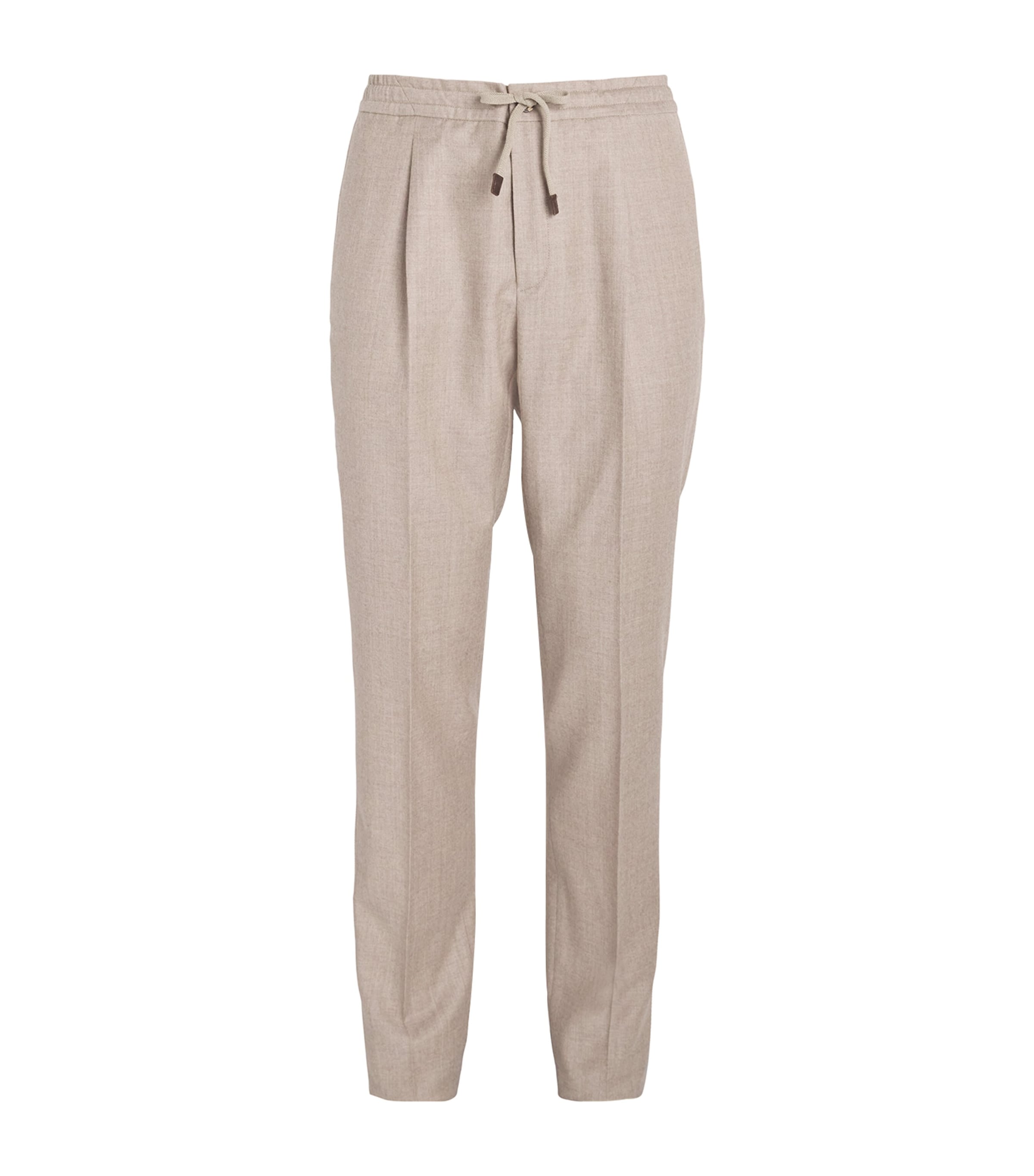 Slowear Wool Drawstring Tailored Trousers In Neutral