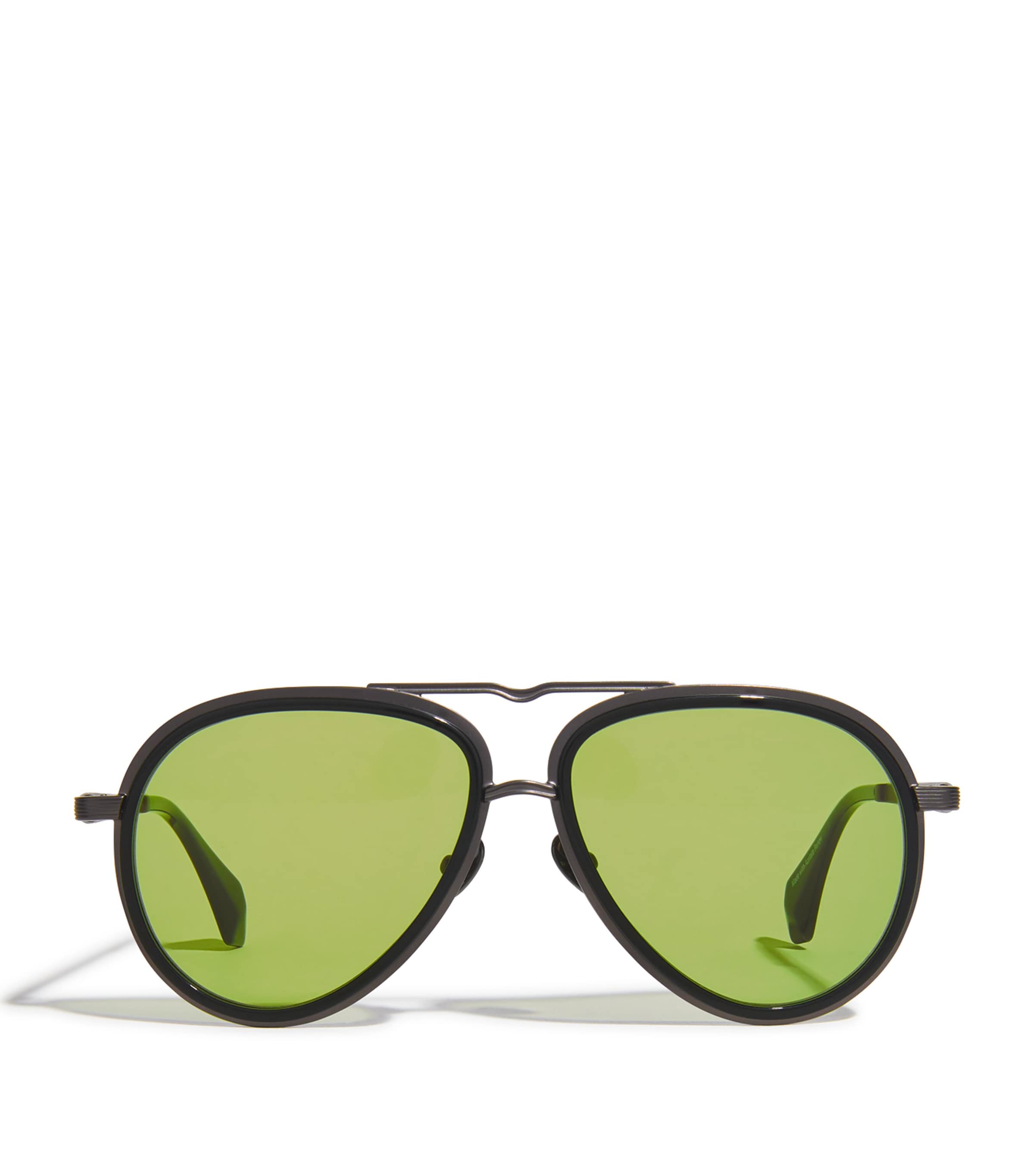 Vivienne Westwood Cale Aviator Sunglasses In Green