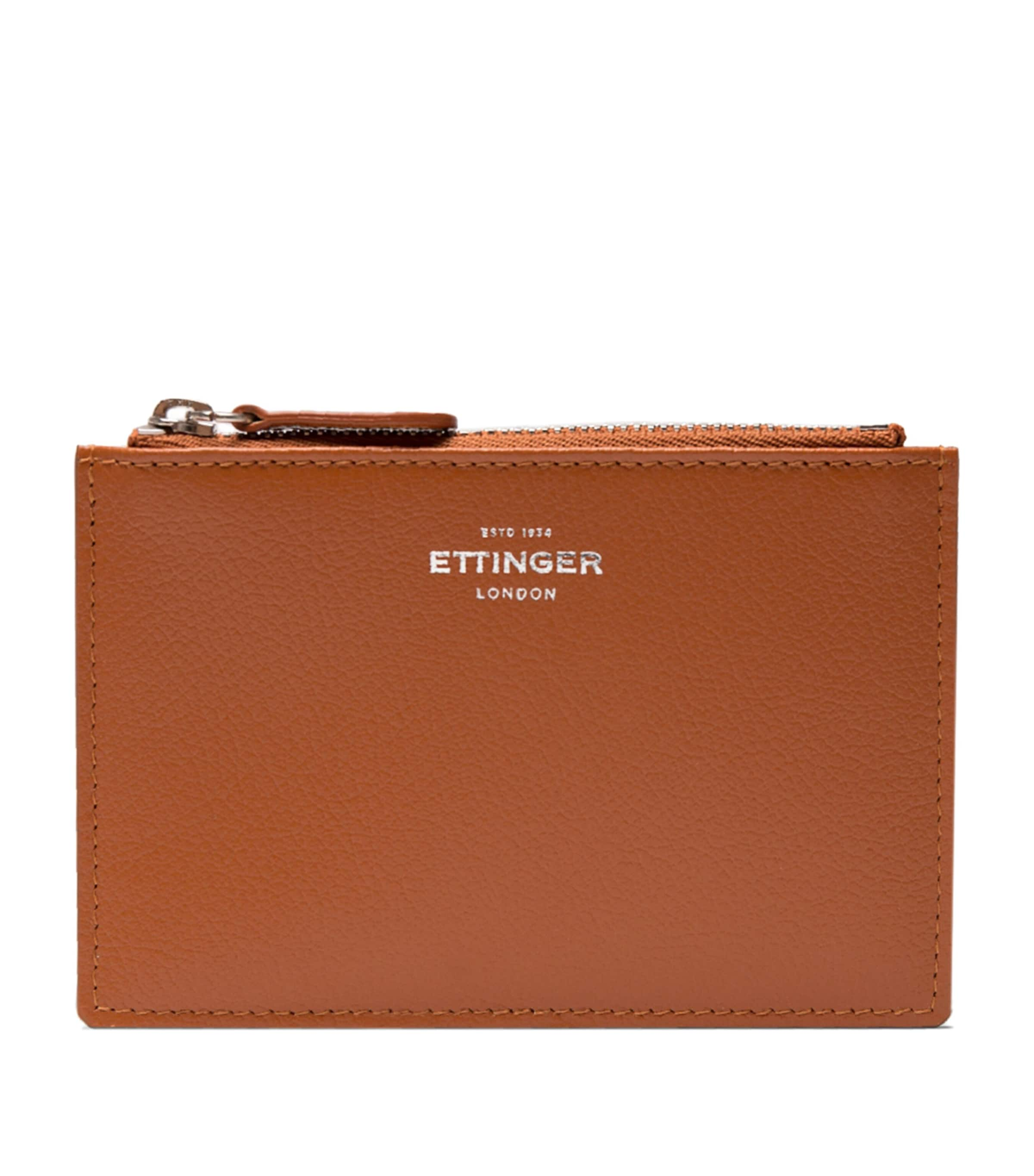 Shop Ettinger Mini Leather Capra Travel Pouch In Brown