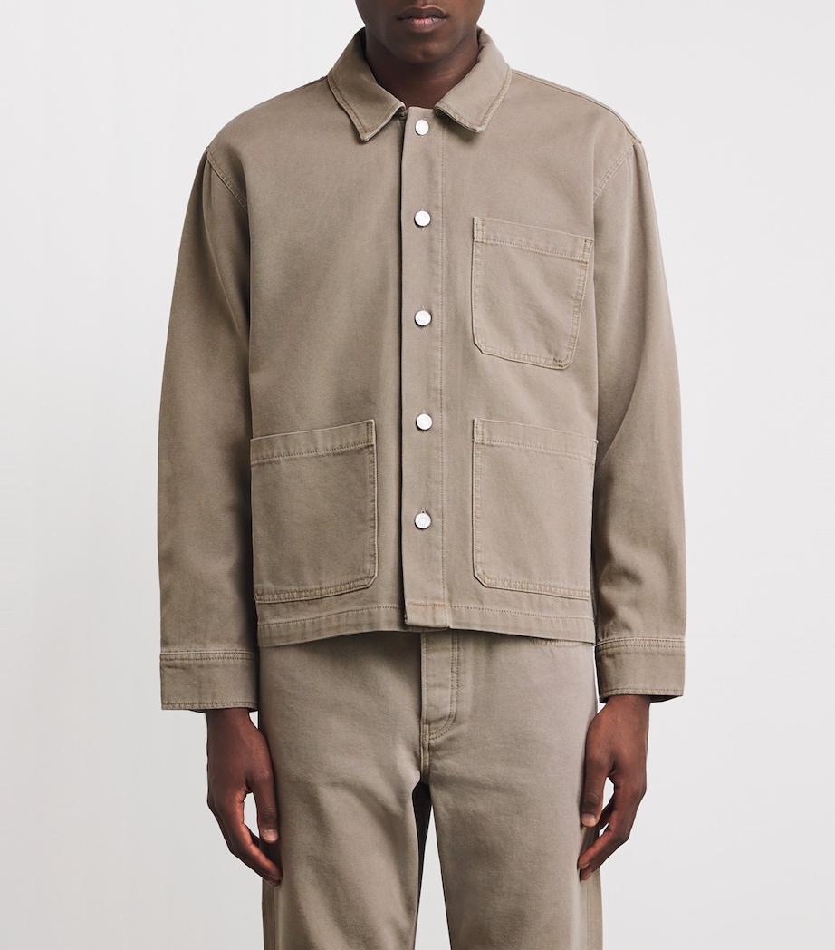 Canvas Chore Shirt Jacket VINTAGE KHAKI Image 3
