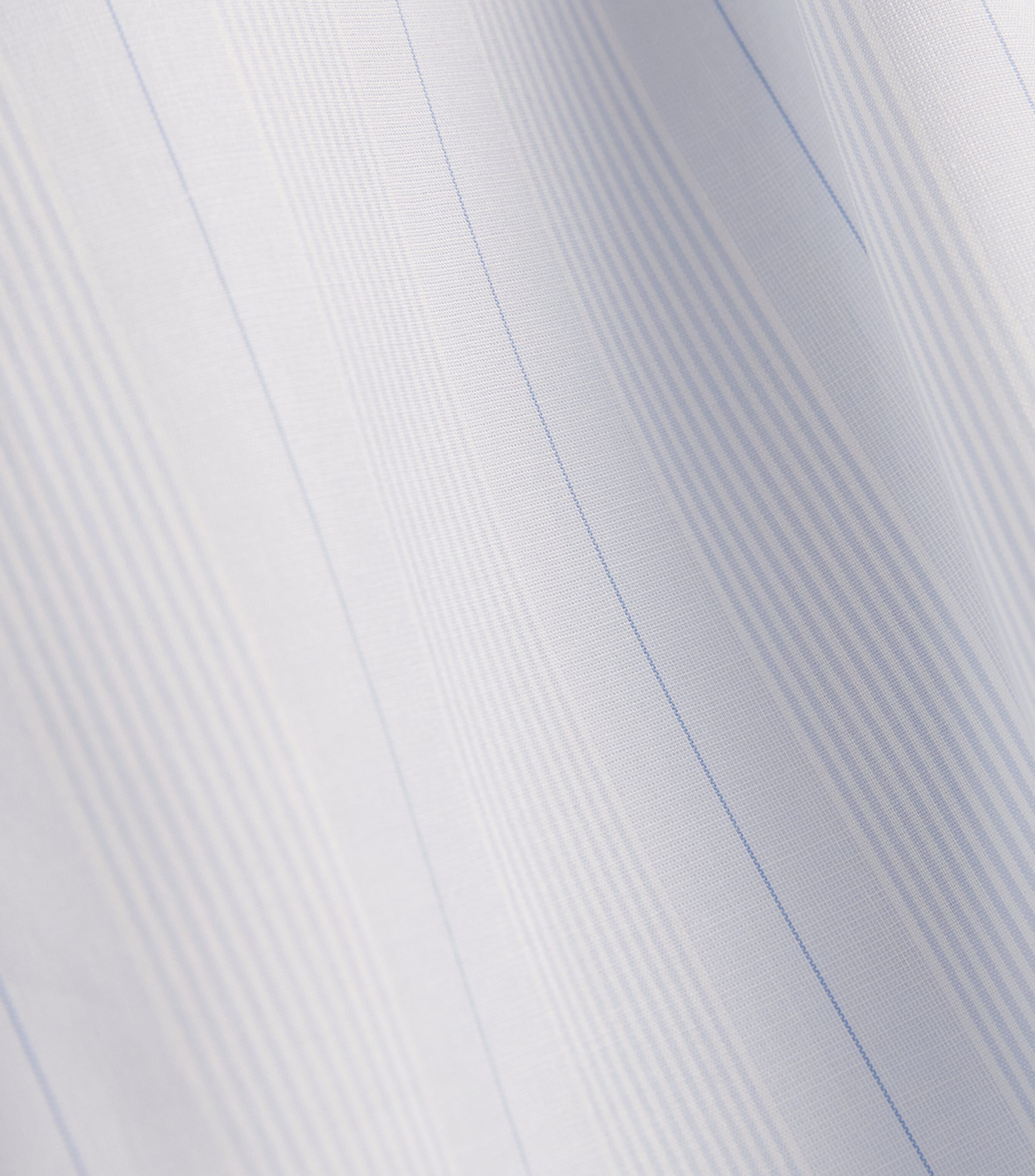 Eton Mens Cotton Stripe Shirt Light Blue Image 6