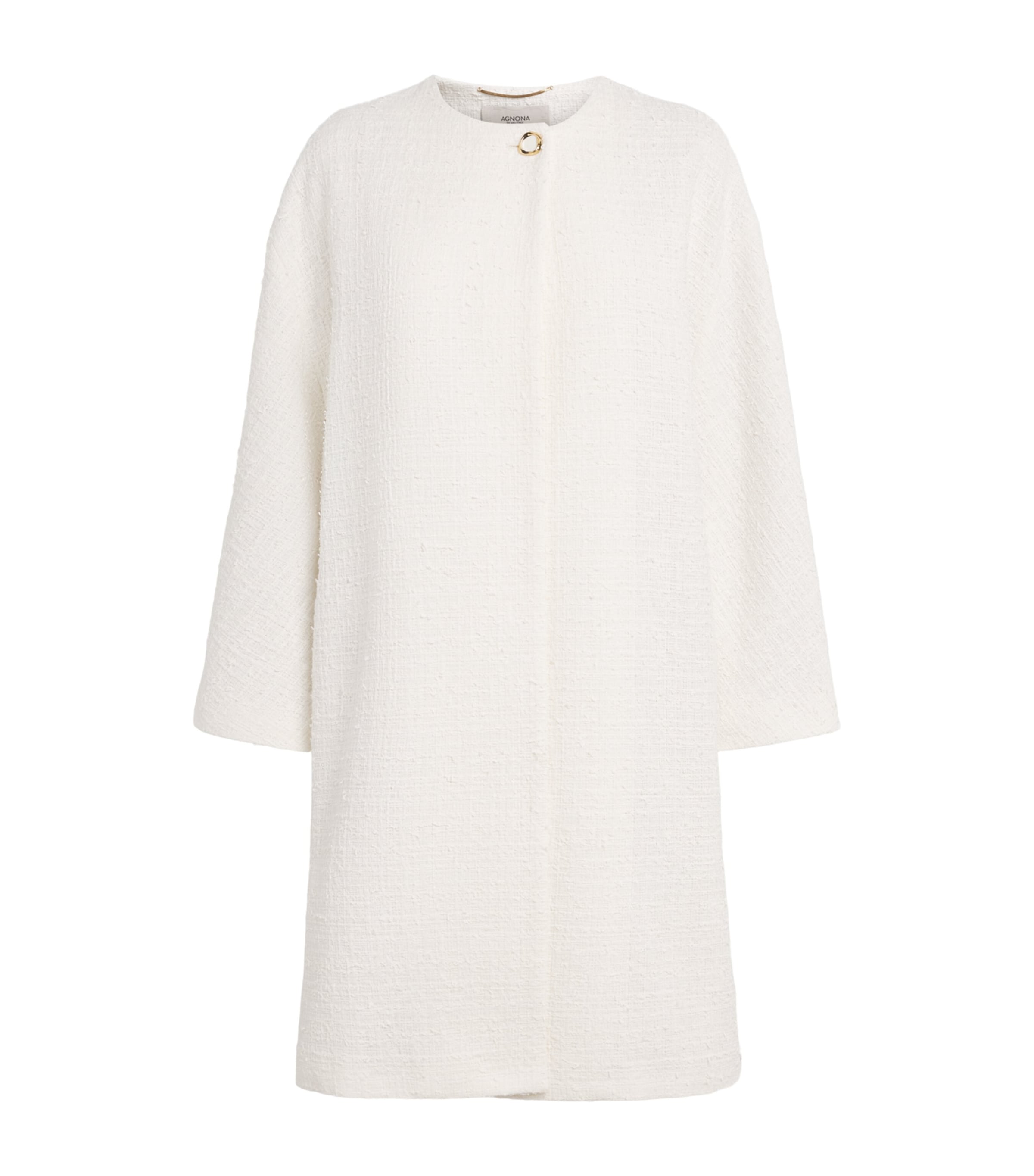 Tweed Overcoat N08 IVORY - BUTTER Image 1