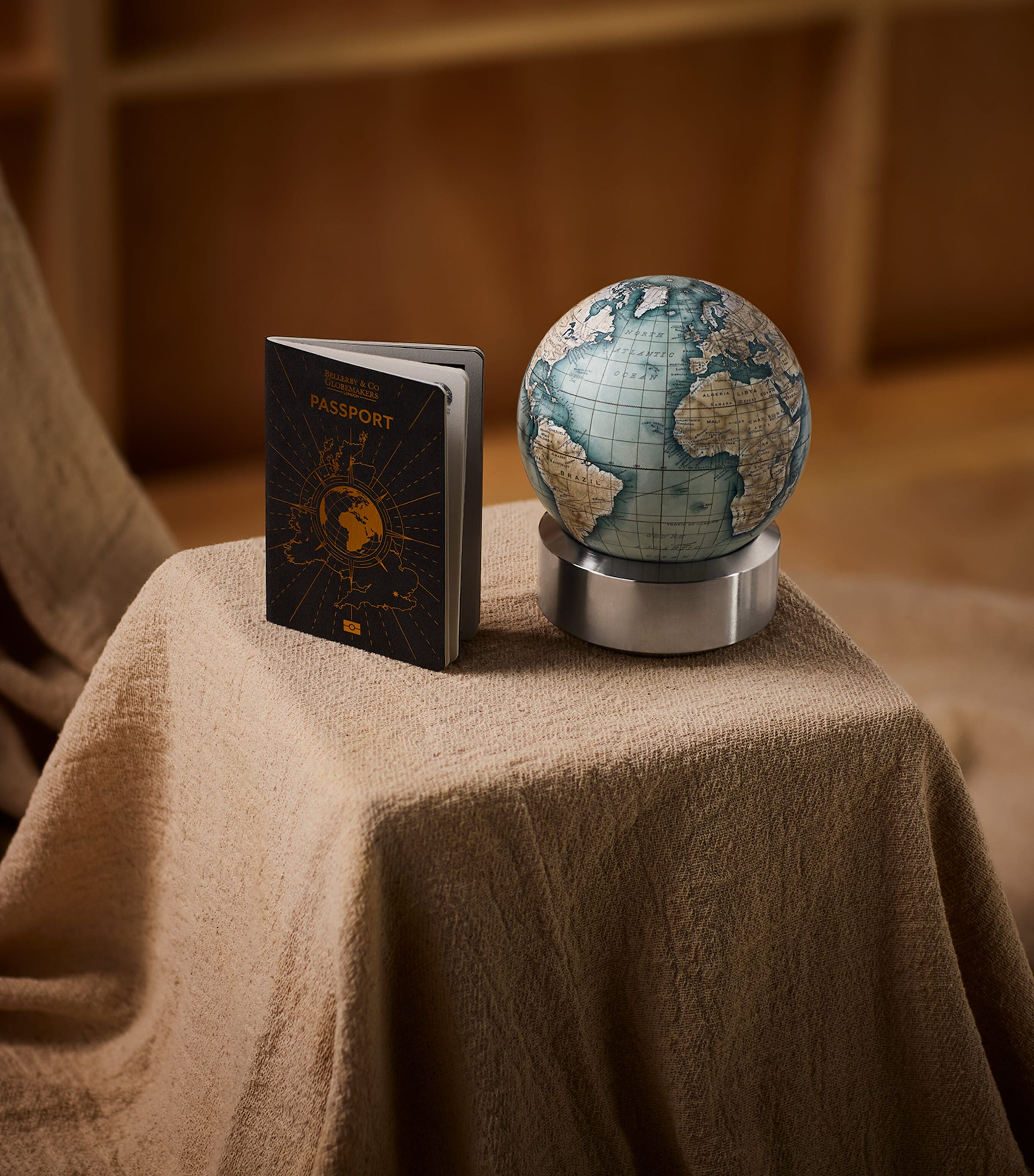 Titanium Prussian Blue Pocket Globe (12cm) PRUSSIAN BLUE Image 2