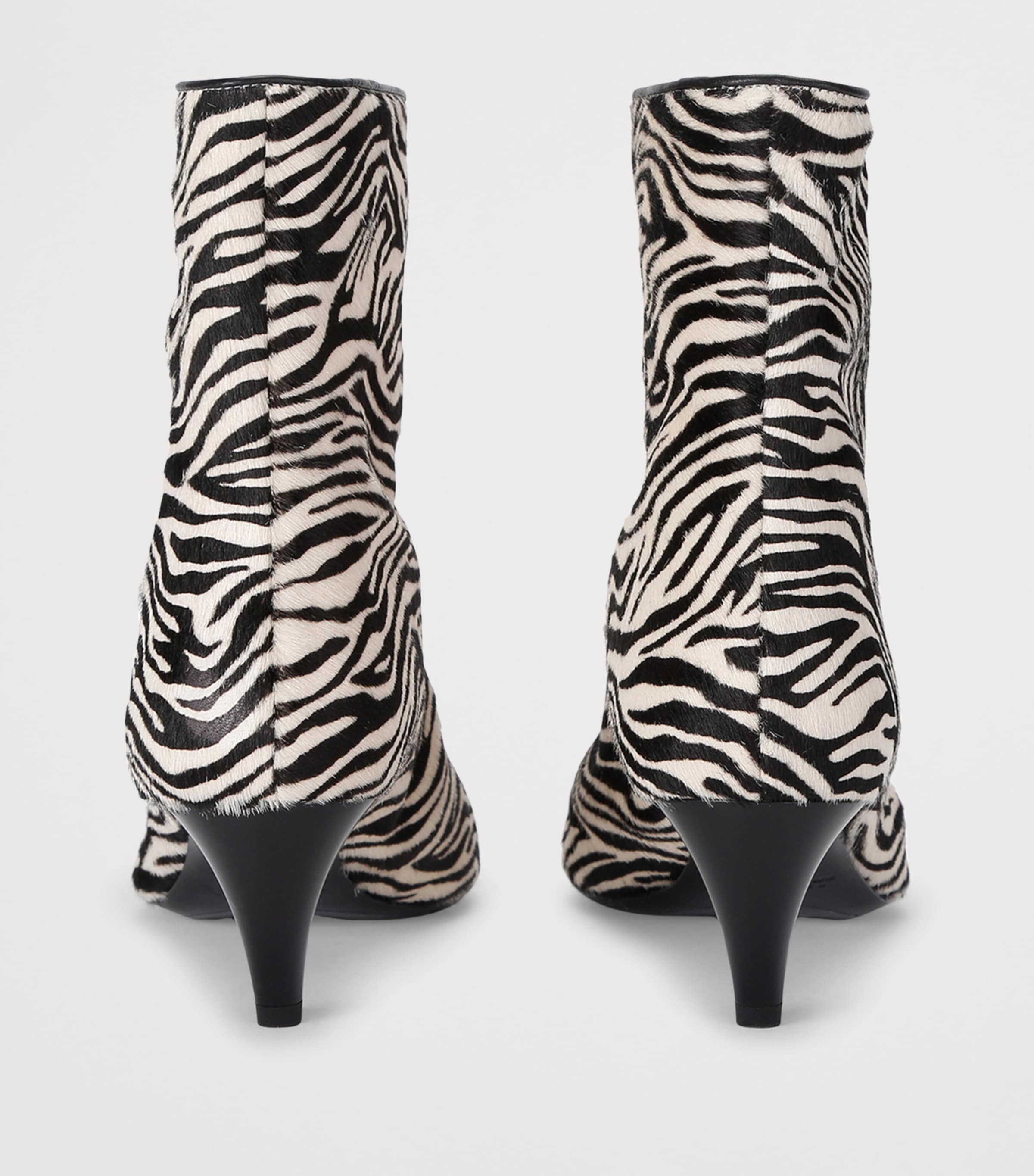 Isabel Marant Leather Jiry Ankle Boots 55 Blk/white Image 4