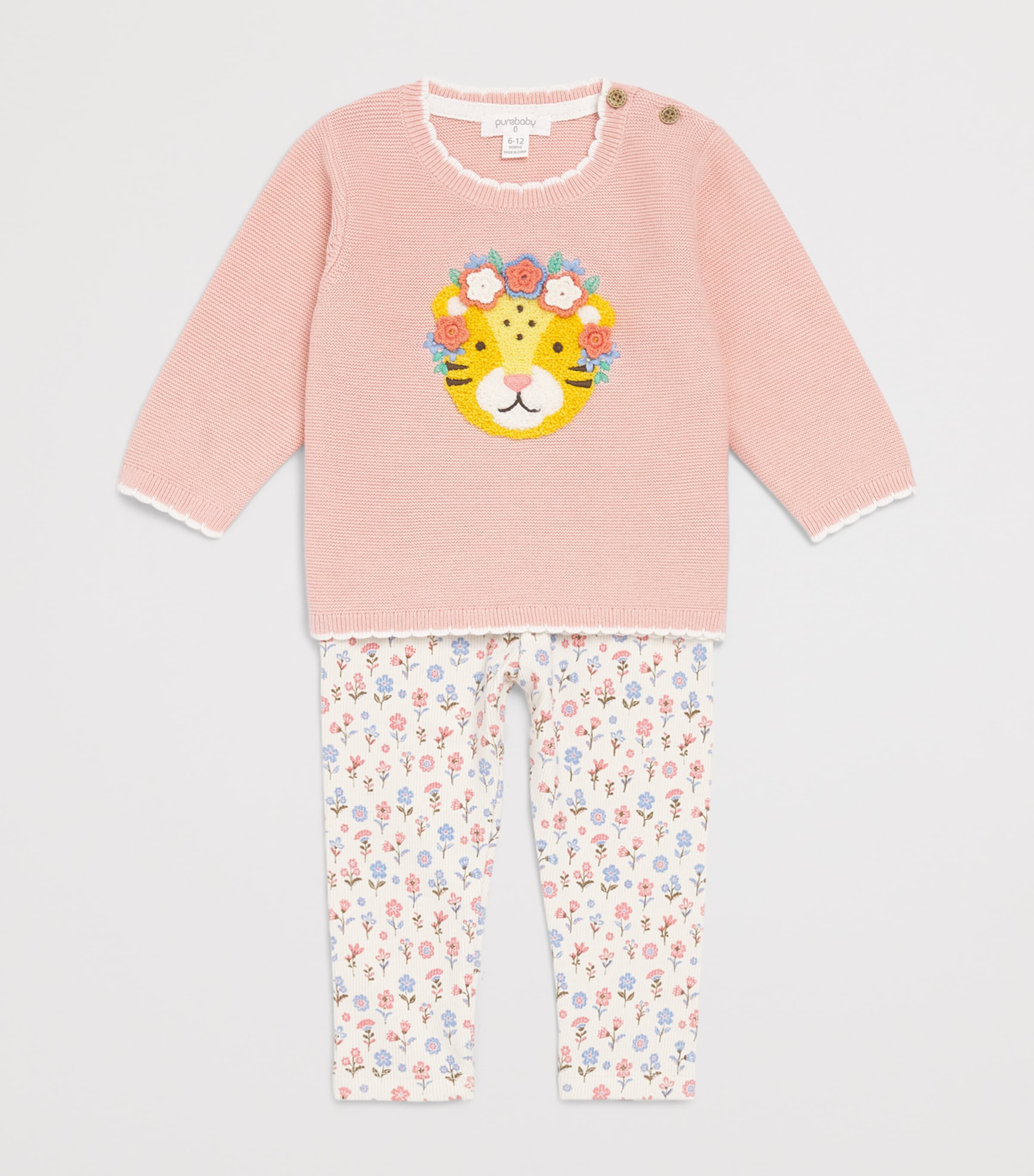 Purebaby Organic Cotton Frida Sweater (0-12 Months) Guvme Image 3