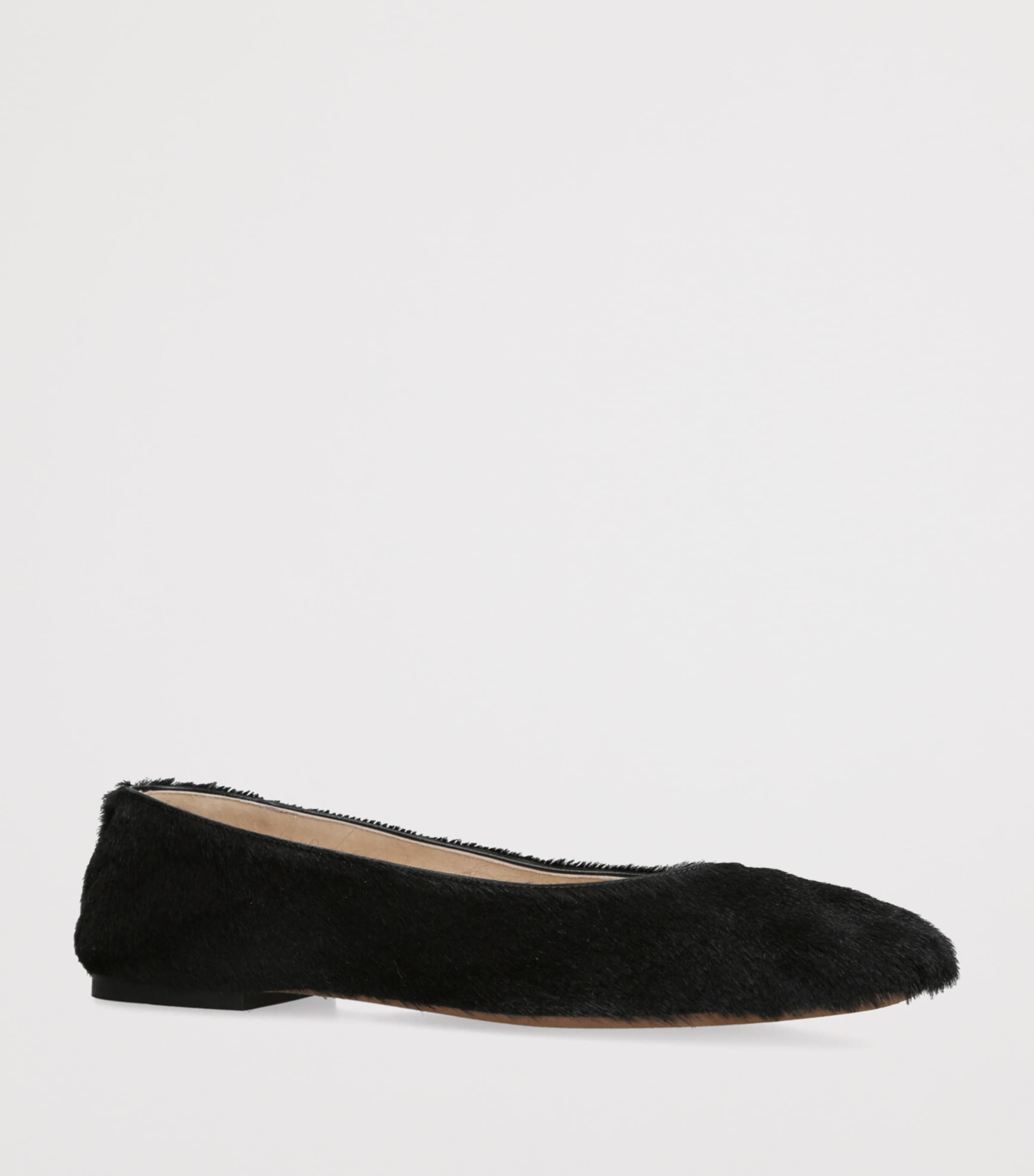 THE ROW (ザ・ロウ) Square Ballet Flat in Pony The Row Pony Hair Square Ballet Flats | Harrods US