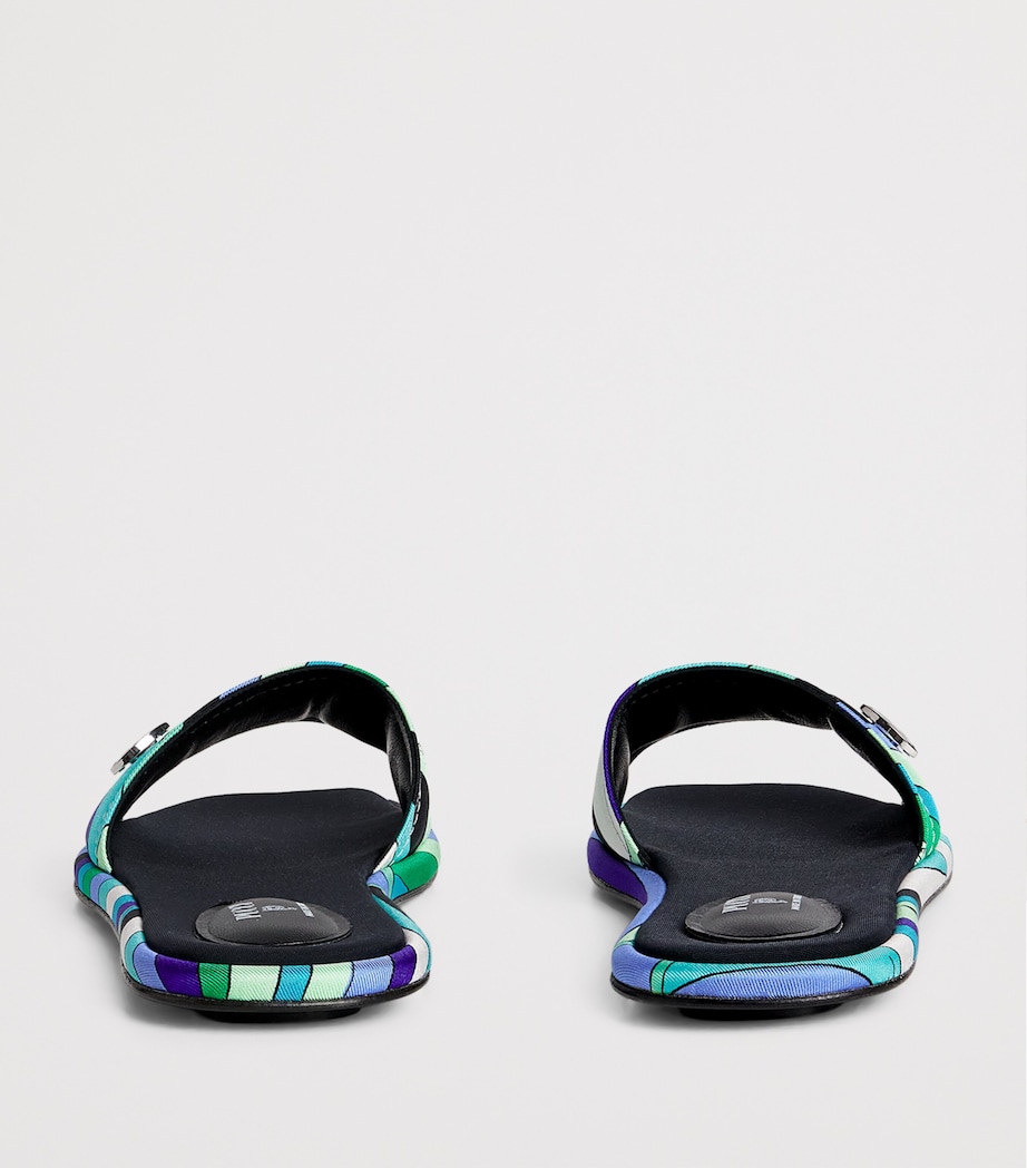 Silk Printed Yummy Slides 059 VERDE/LILLA Image 4