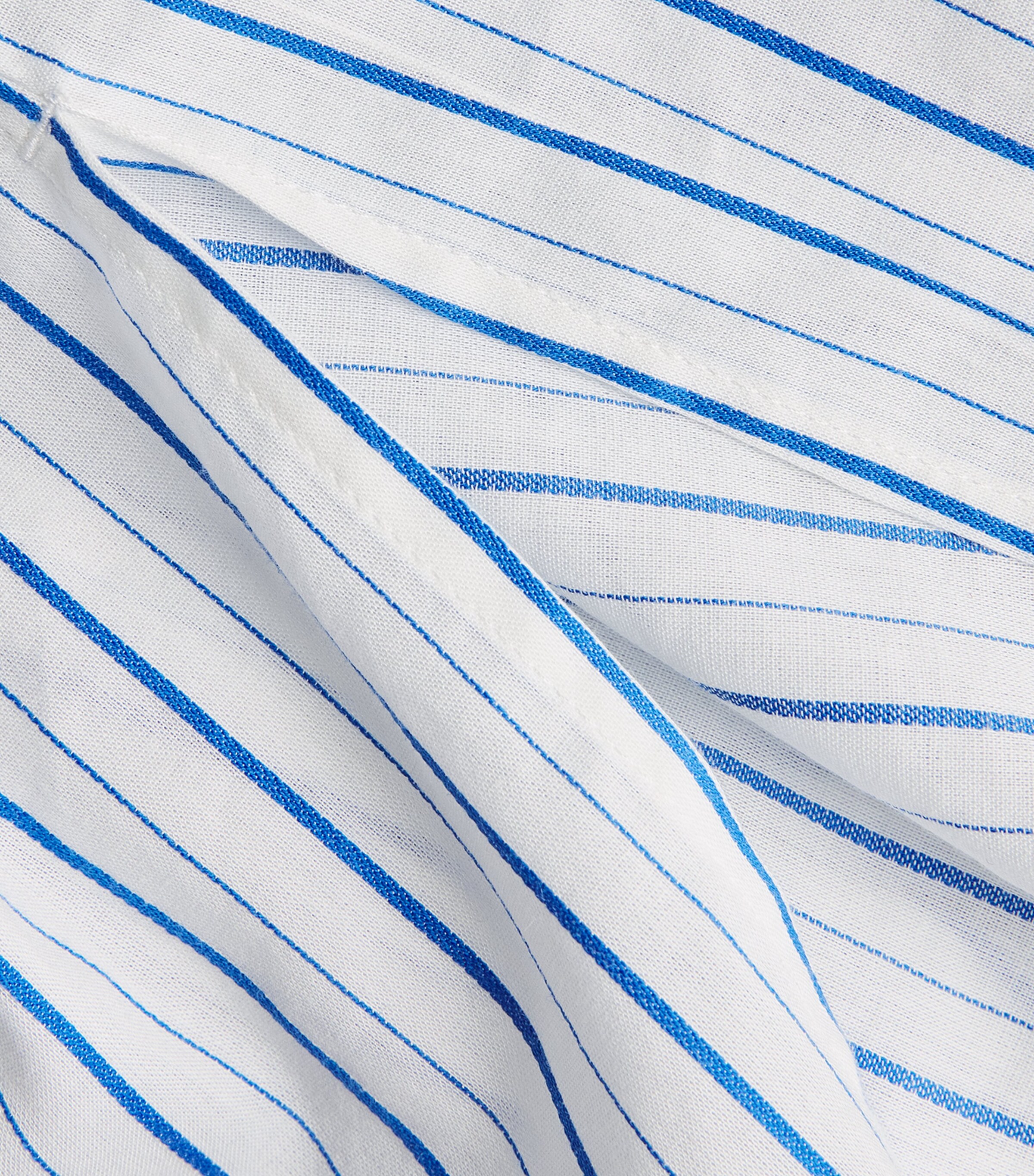 ME+EM Womens Cotton-Blend Voile Stripe Shirt Blue/white Image 6