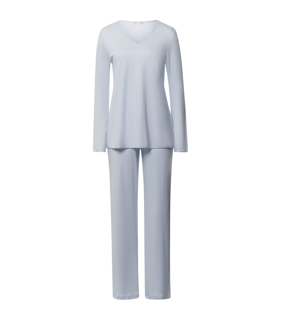 Cotton Long-Sleeve Pyjama Set POWDER BLUE Image 1