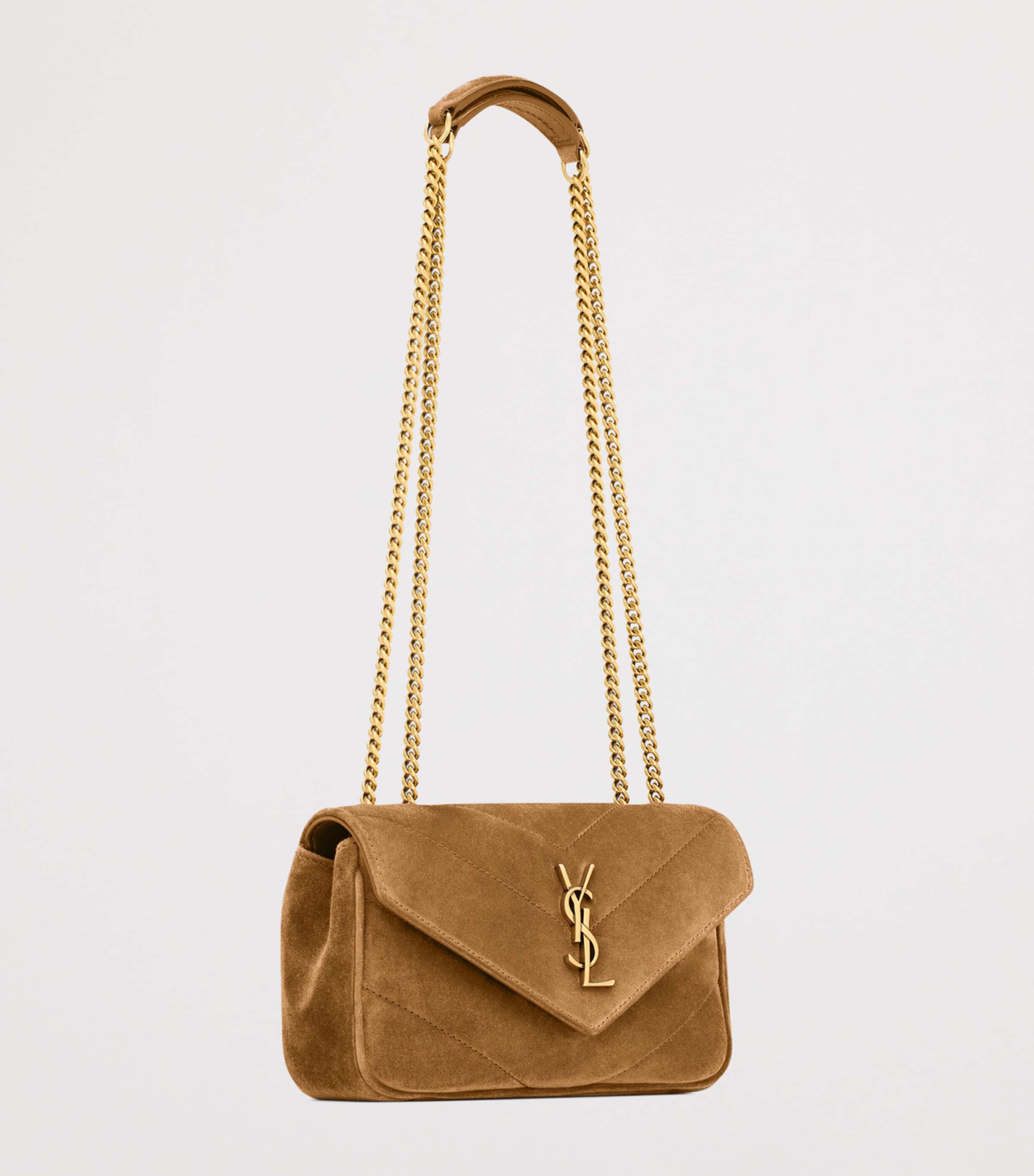 Saint Laurent Mini Suede Loulou Shoulder Bag Image 7
