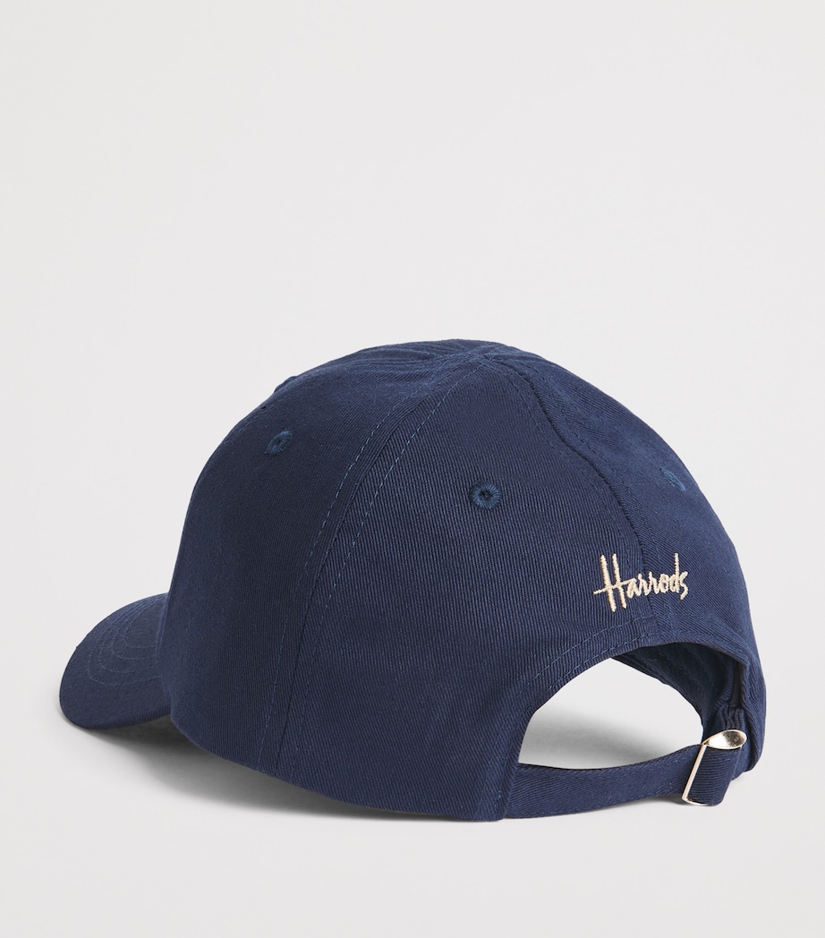 Harrods Cotton Logo Cap Navy Image 2