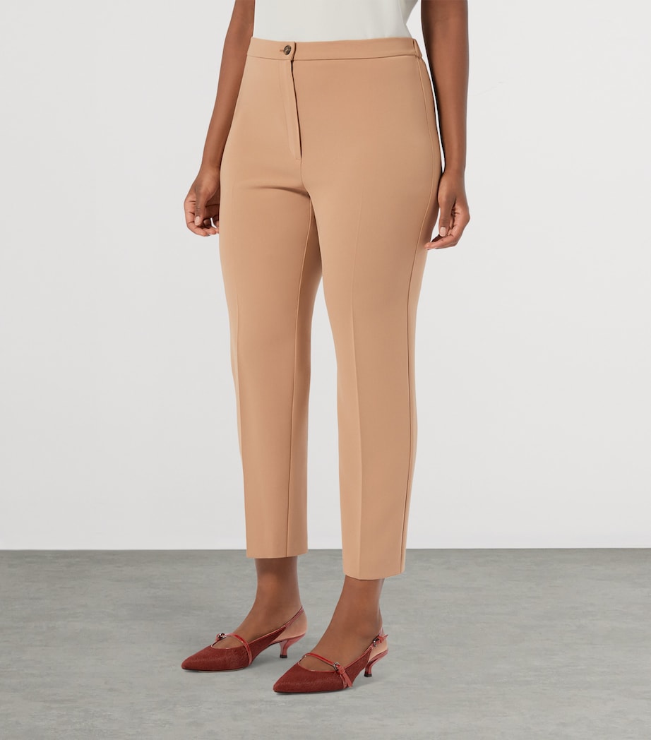 Tapered Slim Tailored Trousers CAMEL Image 2