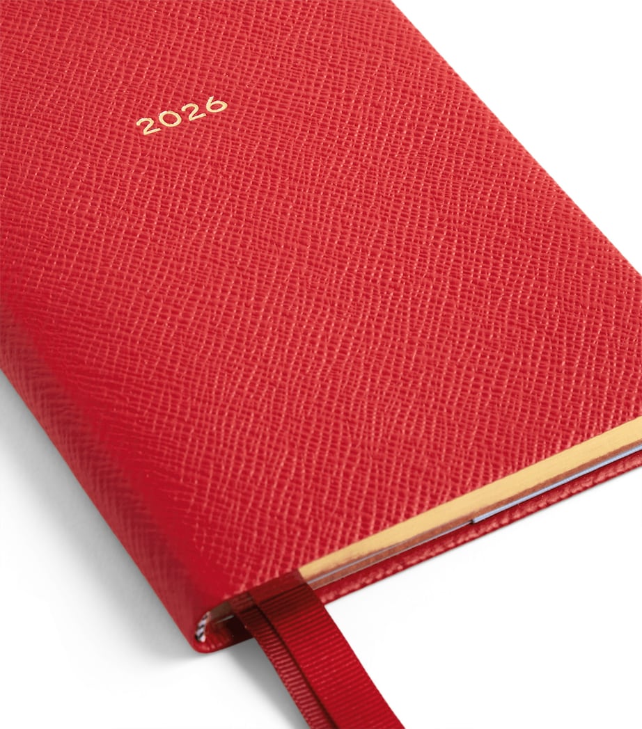 Grained Lambskin Chelsea Diary SCARLET RED Image 5