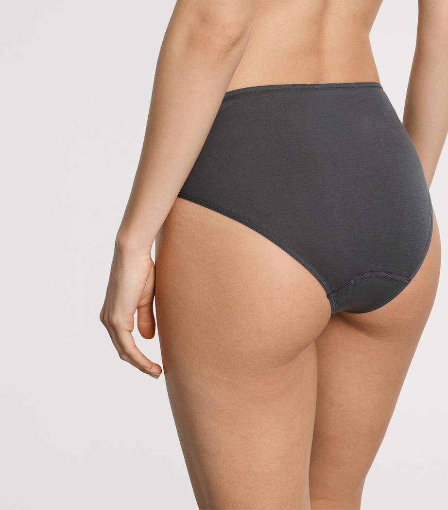 Hanro Womens Cotton Belen Midi Briefs Anchor Image 3