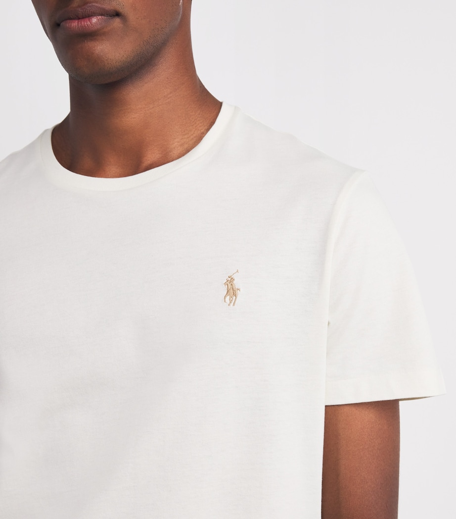 Cotton Polo Pony T-Shirt NATURAL Image 6