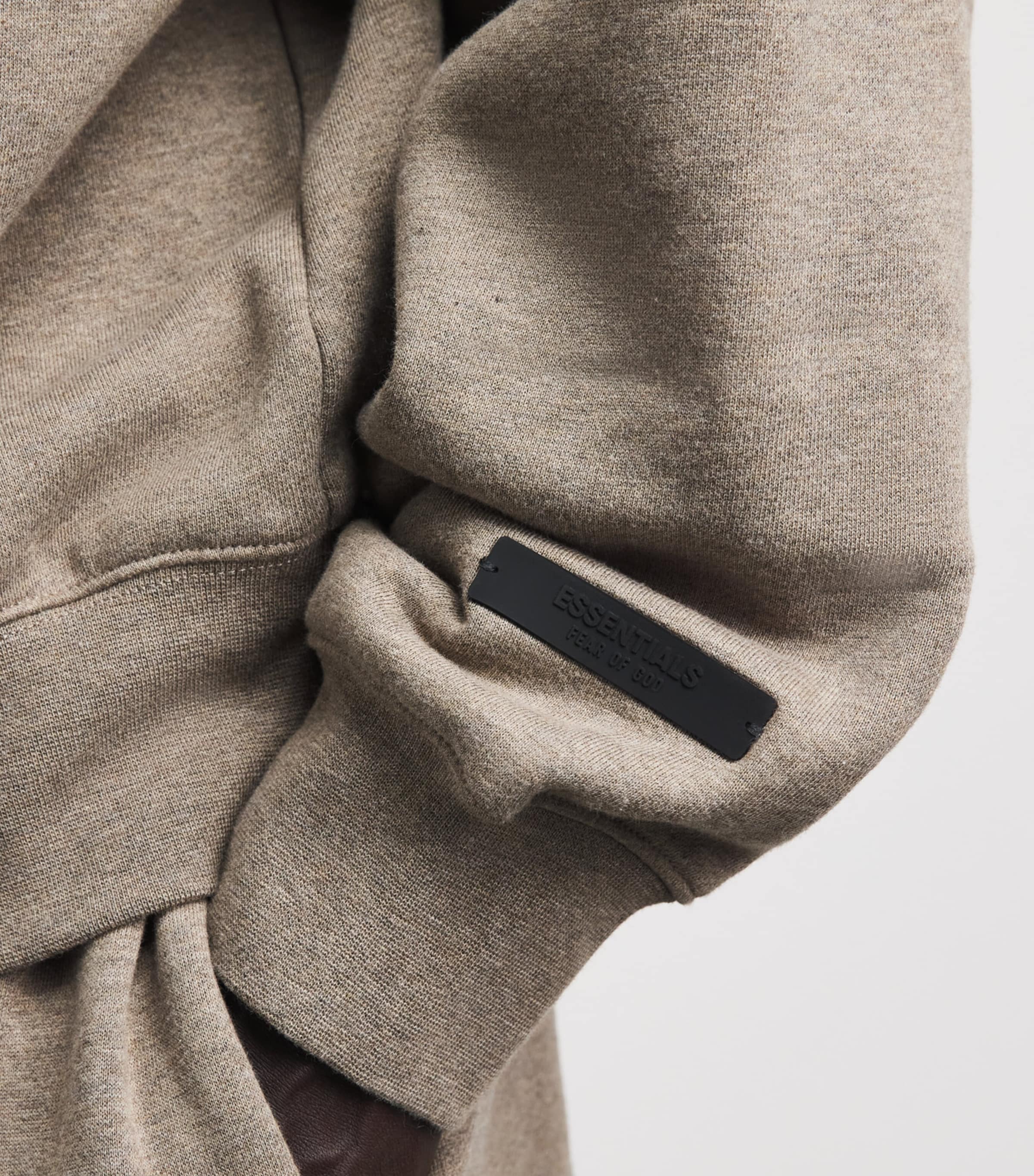 FEAR OF GOD ESSENTIALS Mens Classic Fit Hoodie Homestead Heather Image 3