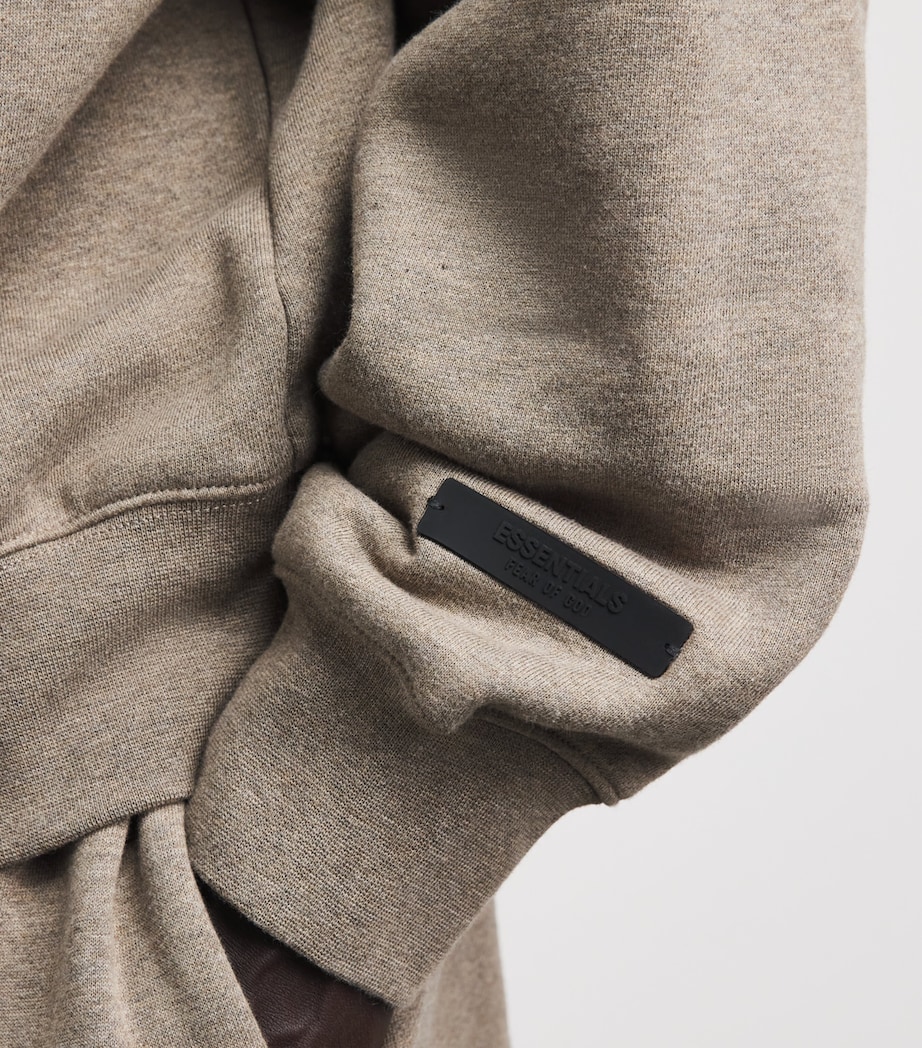 FEAR OF GOD ESSENTIALS Mens Classic Fit Hoodie Homestead Heather Image 3