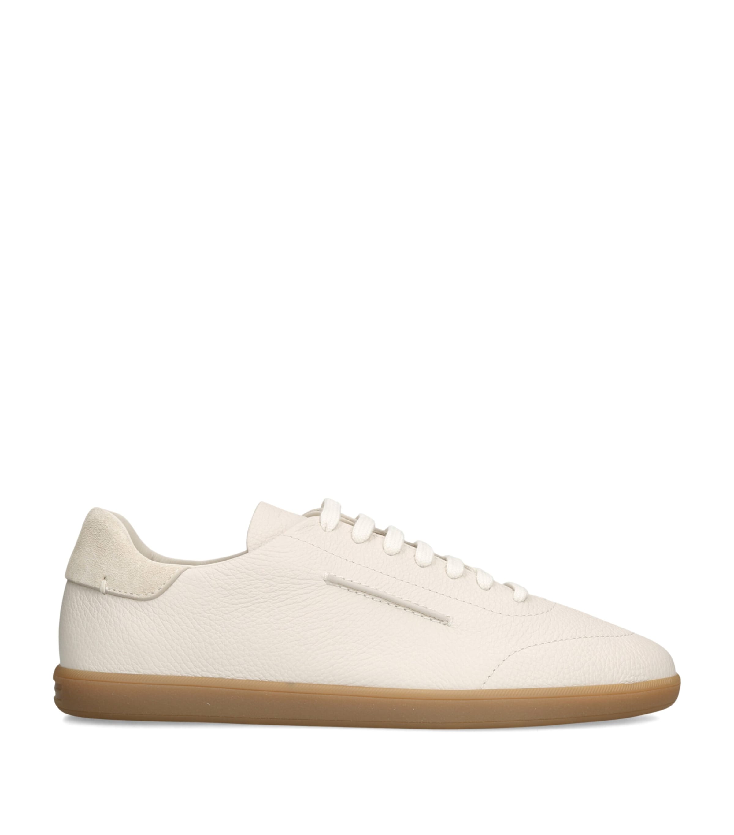 Zegna Leather 232 Sneakers White Image 1