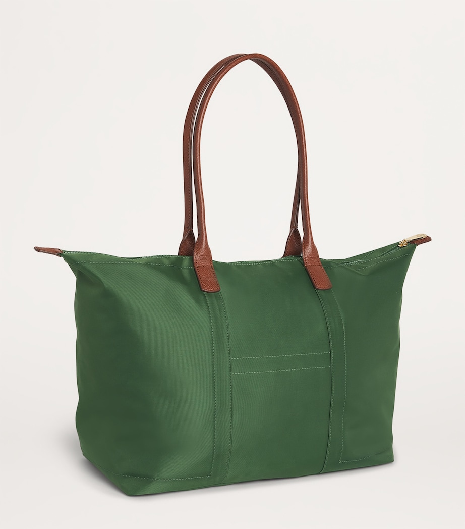 Medium Nylon Tote Bag GREEN Image 3
