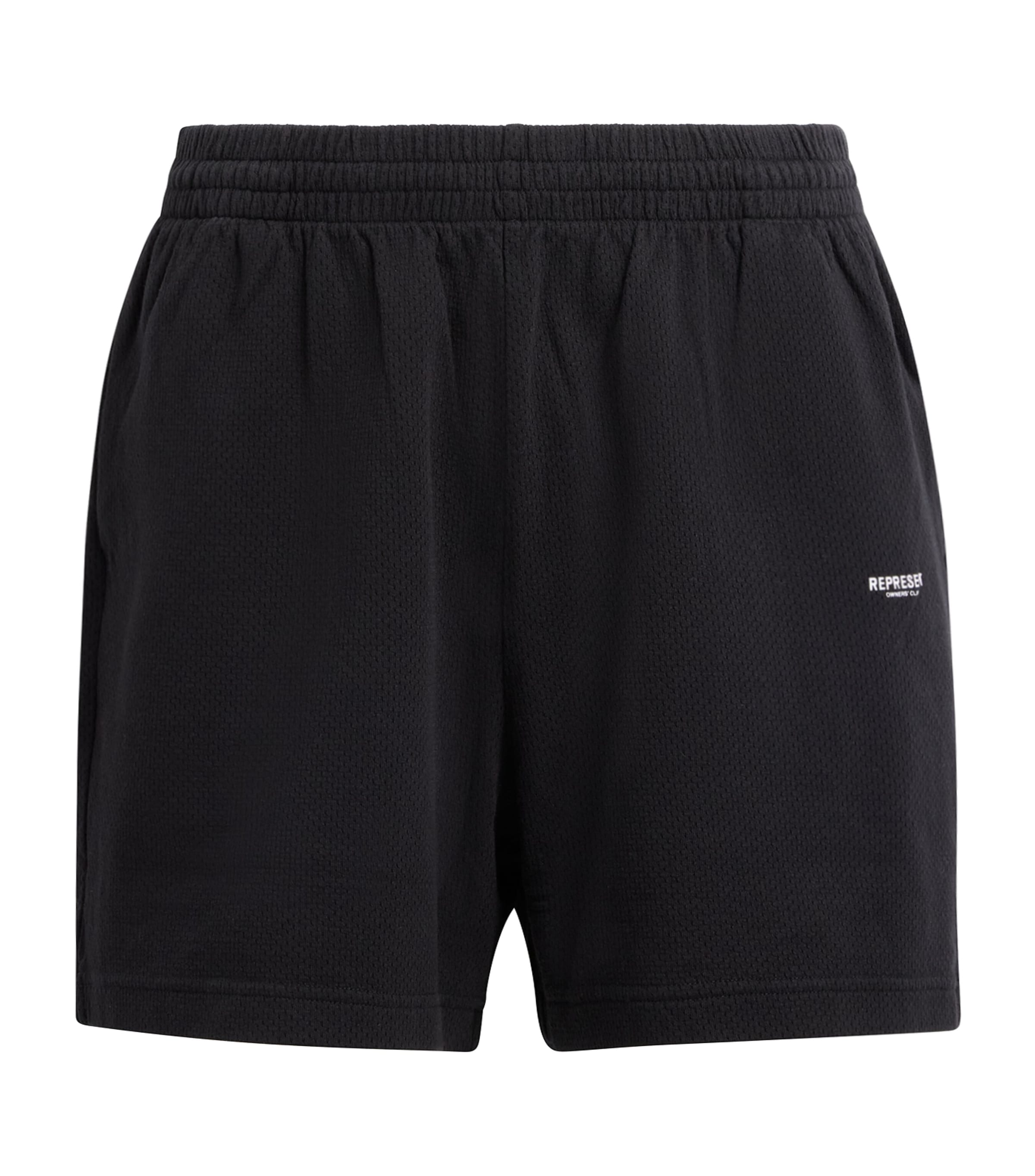 Represent Cotton Micro Owners Club Shorts In Black