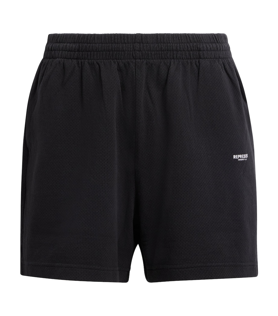 Represent Mens Cotton Micro Owners Club Shorts Black Image 1
