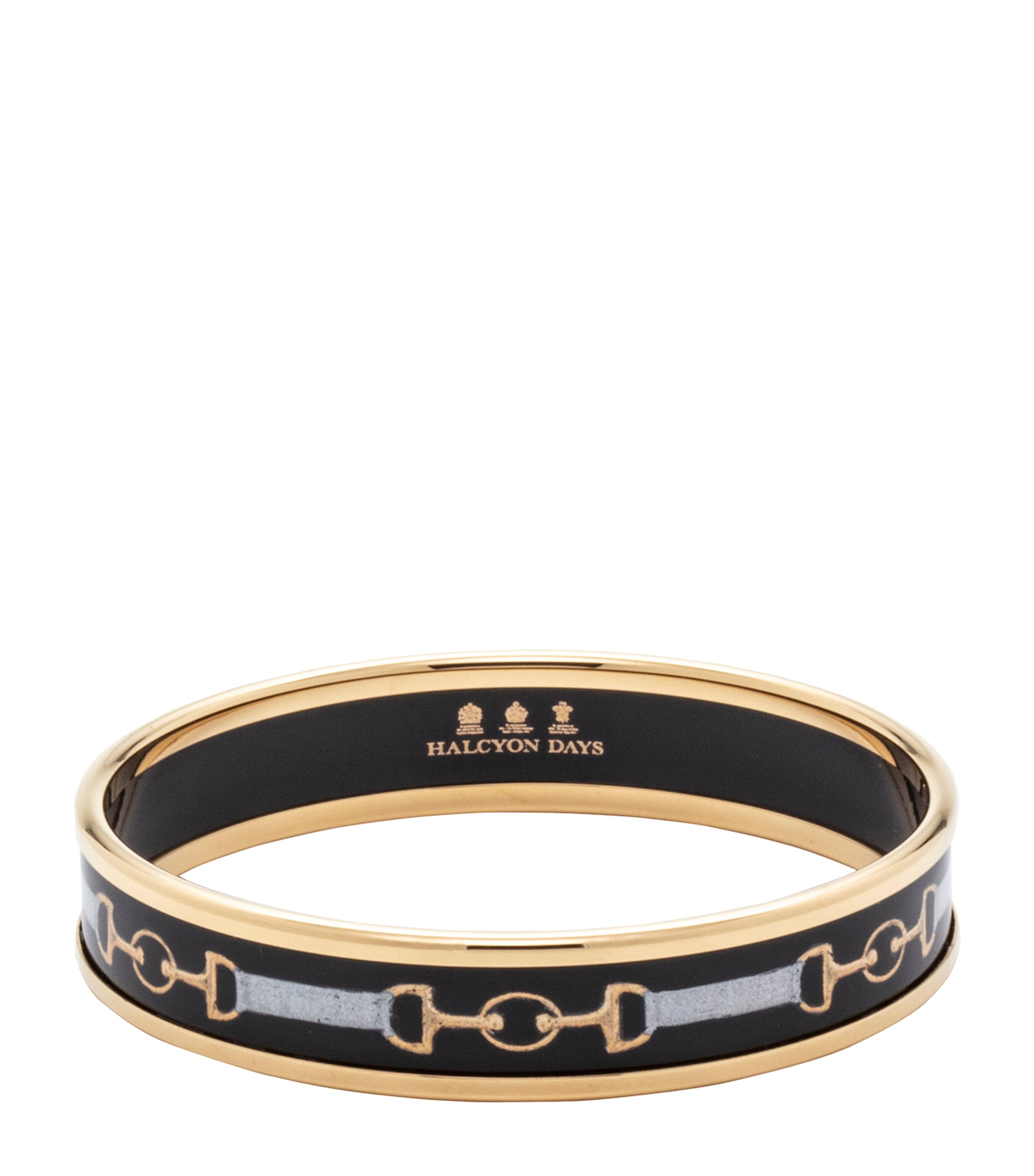 Halcyon Days Gold-plated Bridle Bangle In Gold