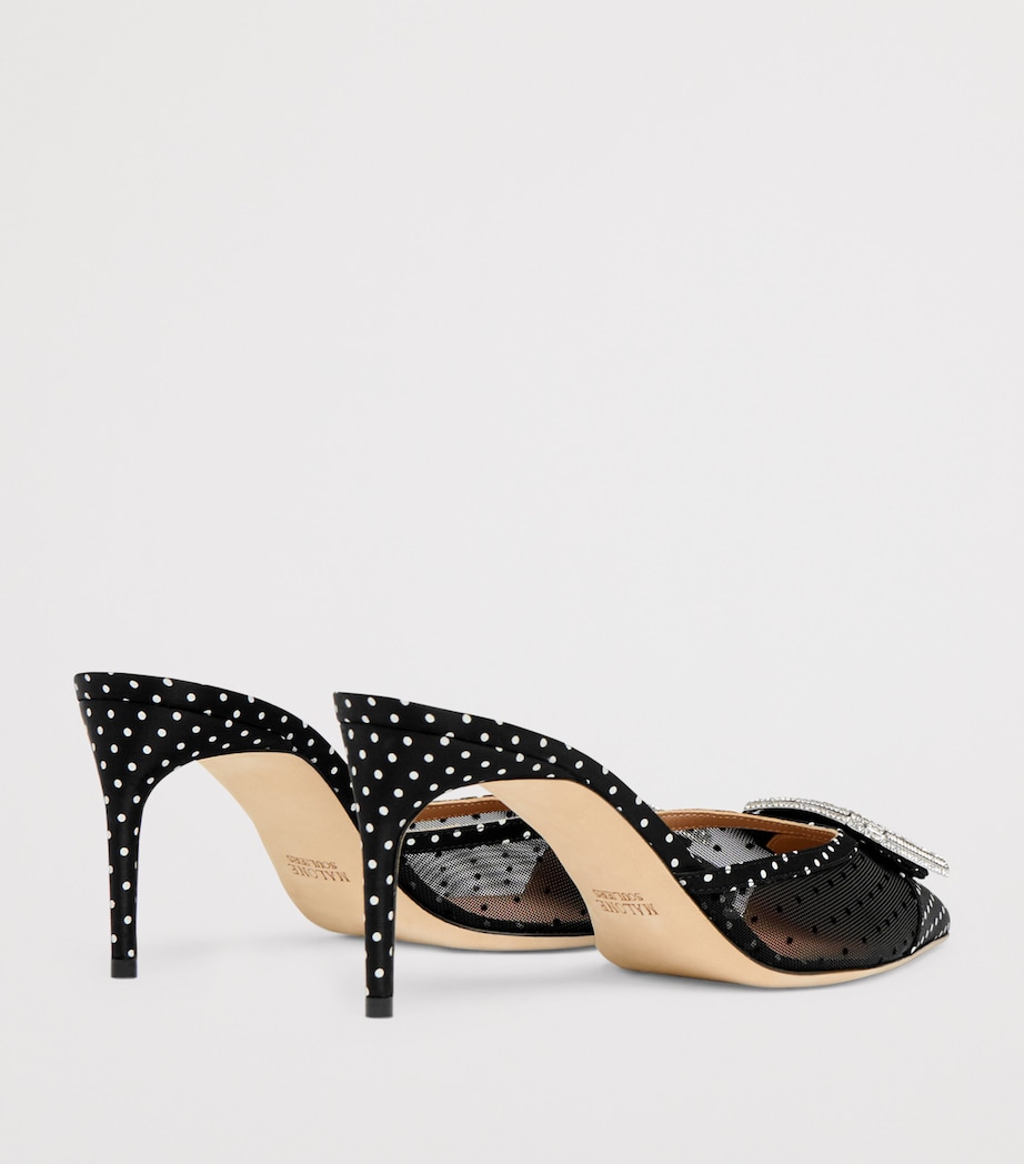 Tulle Polka Dot Mona Mules 70 BLACK Image 4