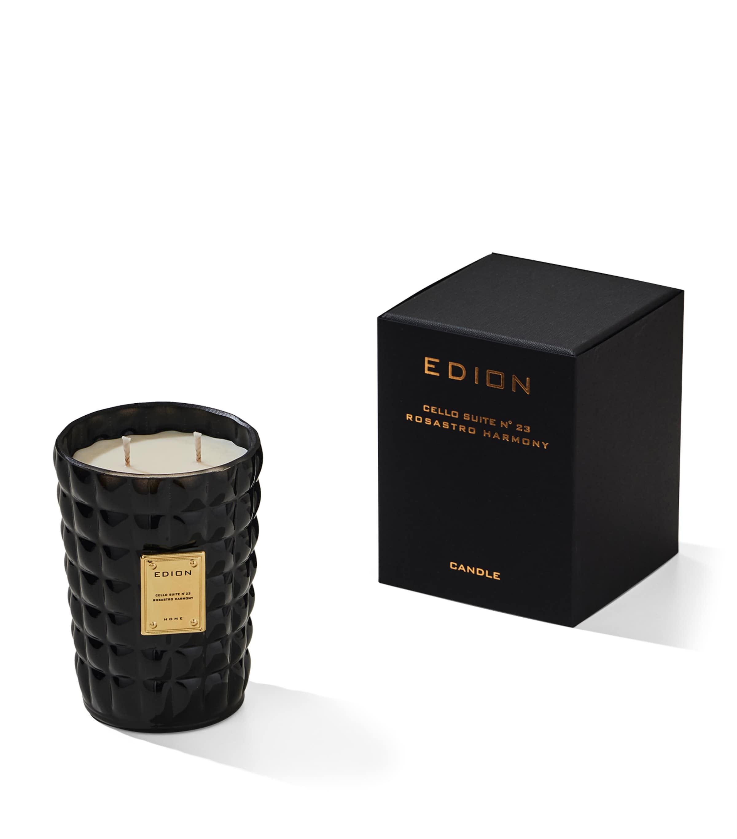 Edion Cello Suite No.23 Rosastro Harmony Candle In Black