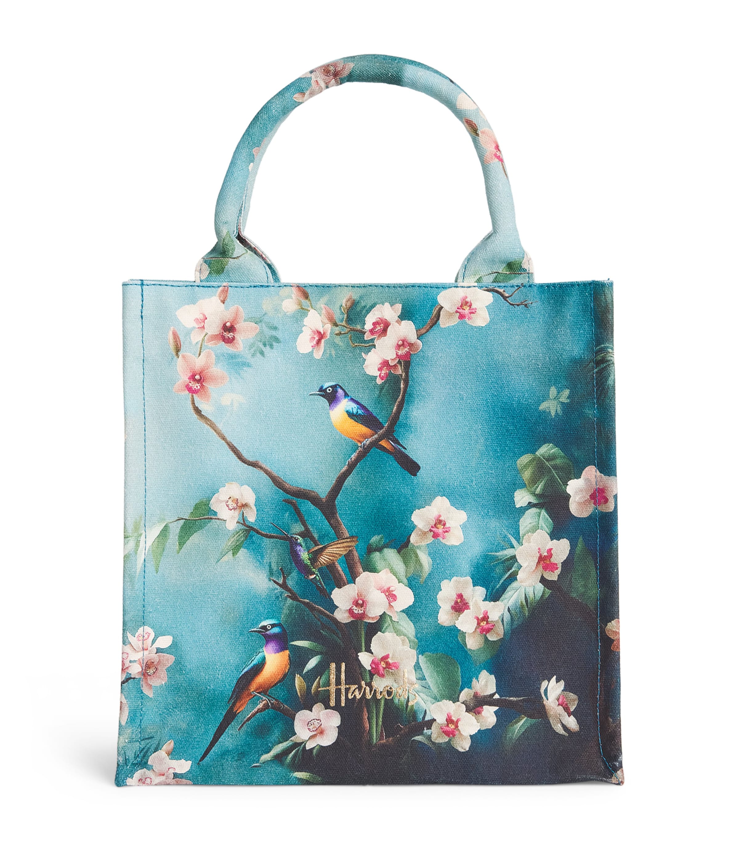 Harrods Small Exotics SW1 Blend Tote Bag Blue Image 1