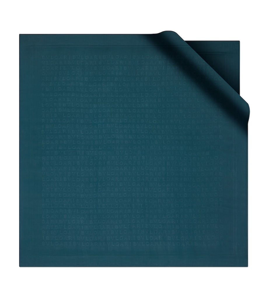 Silk Lettere Maxi Scarf GREEN Image 1