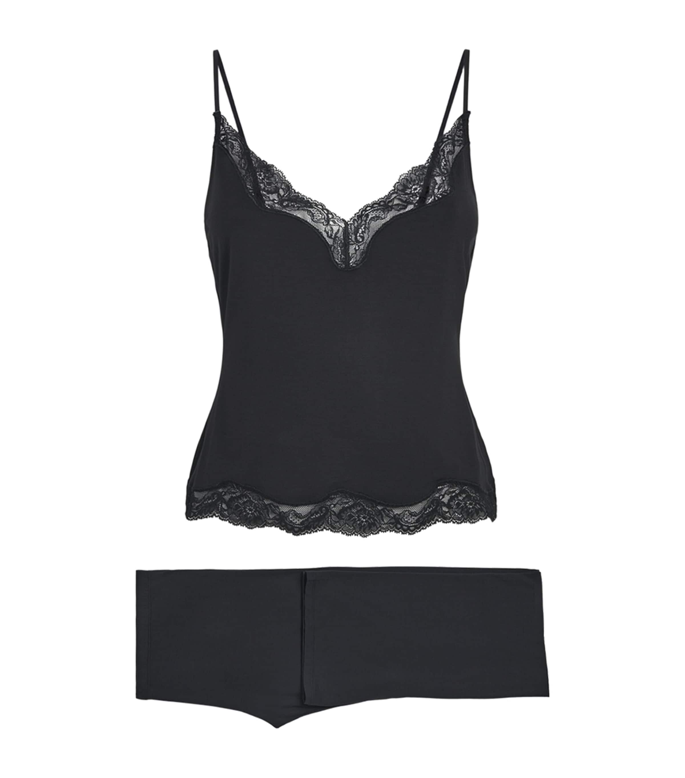 Skims Womens Sleep Cami Pyjama Set Onyx Image 1