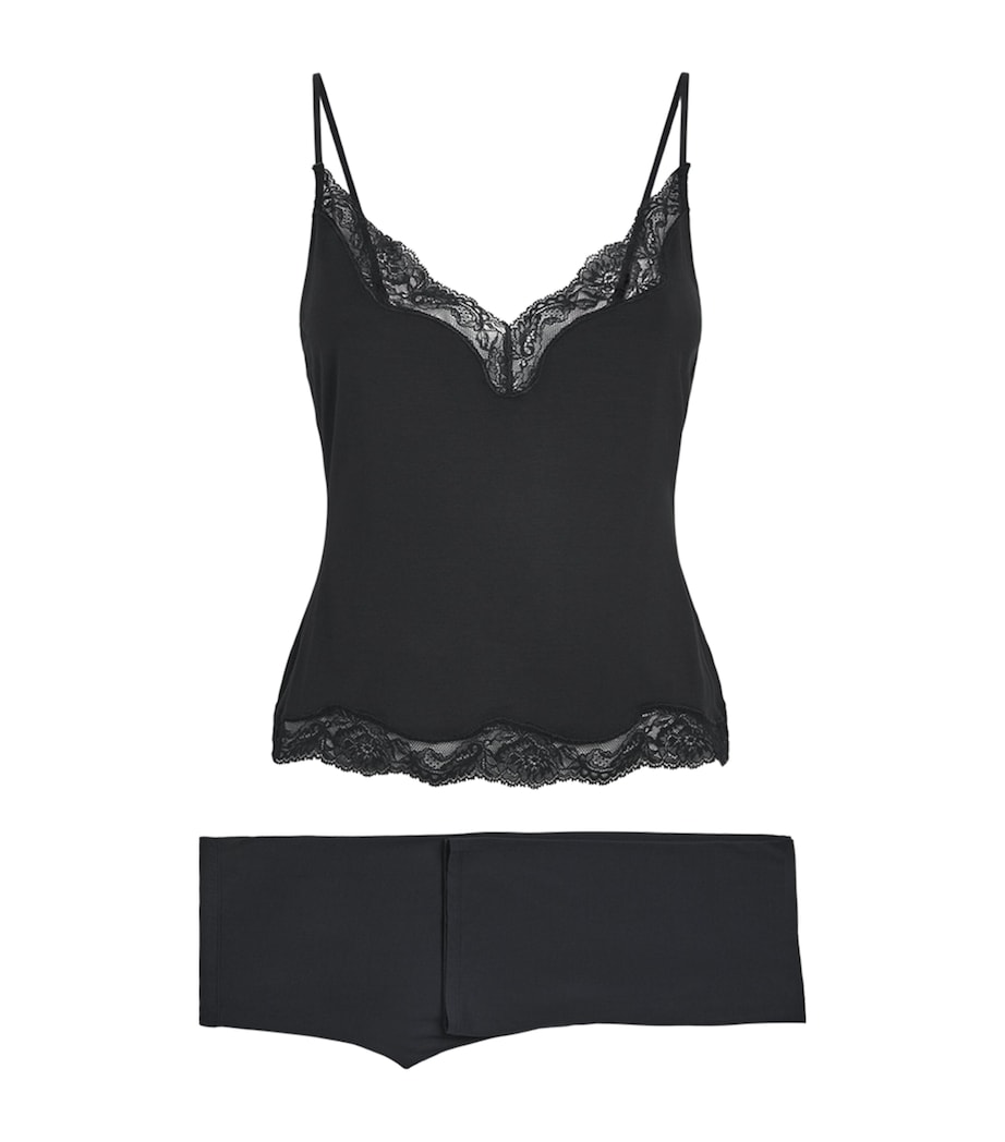Skims Womens Sleep Cami Pyjama Set Onyx Image 1