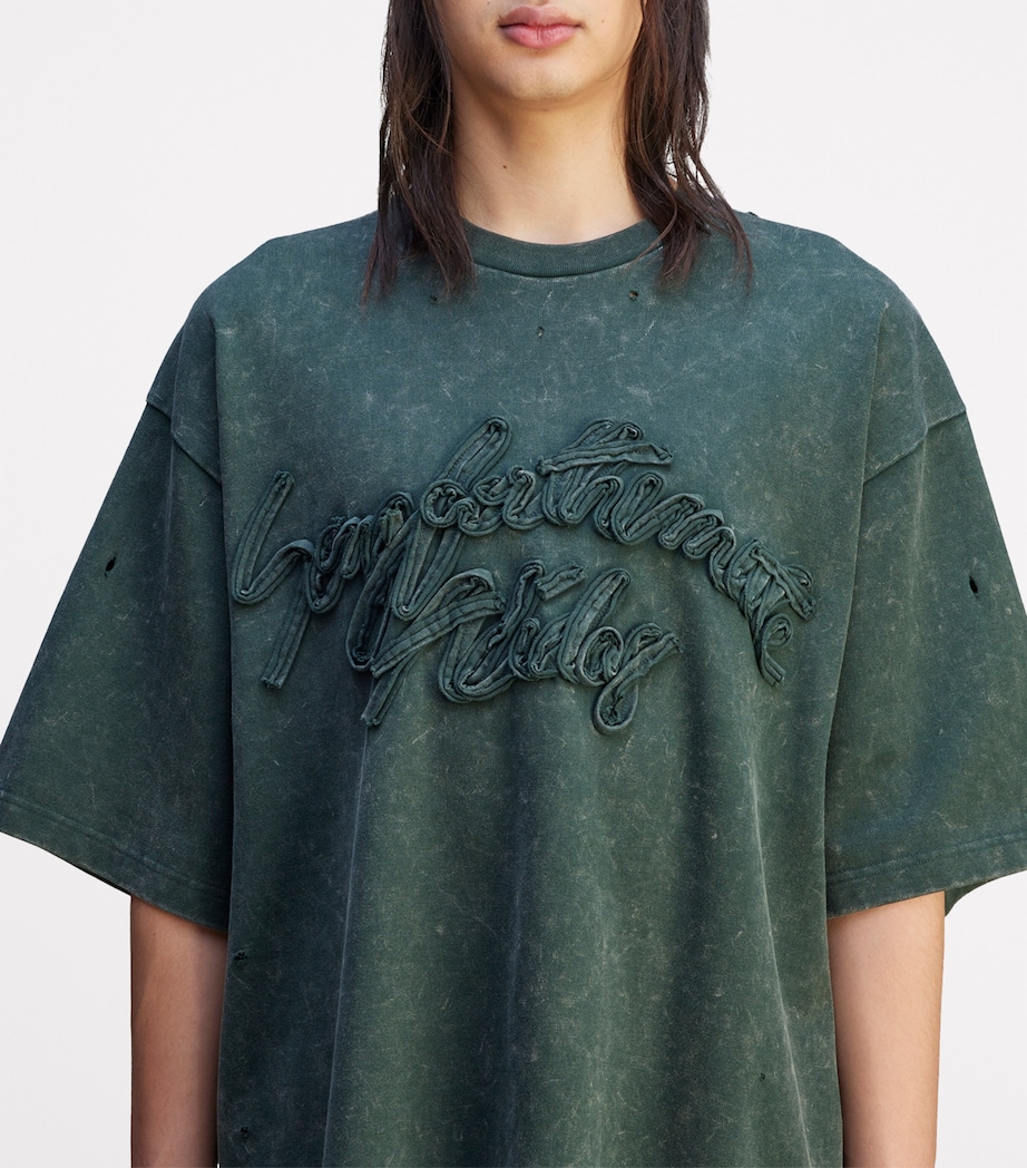 x Song For The Mute Logo T-Shirt SHADOW GREEN Image 7