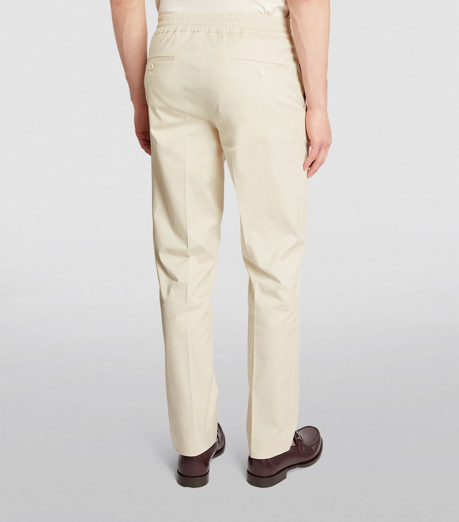Sandro Paris Mens Drawstring Trousers Light Beige Image 4