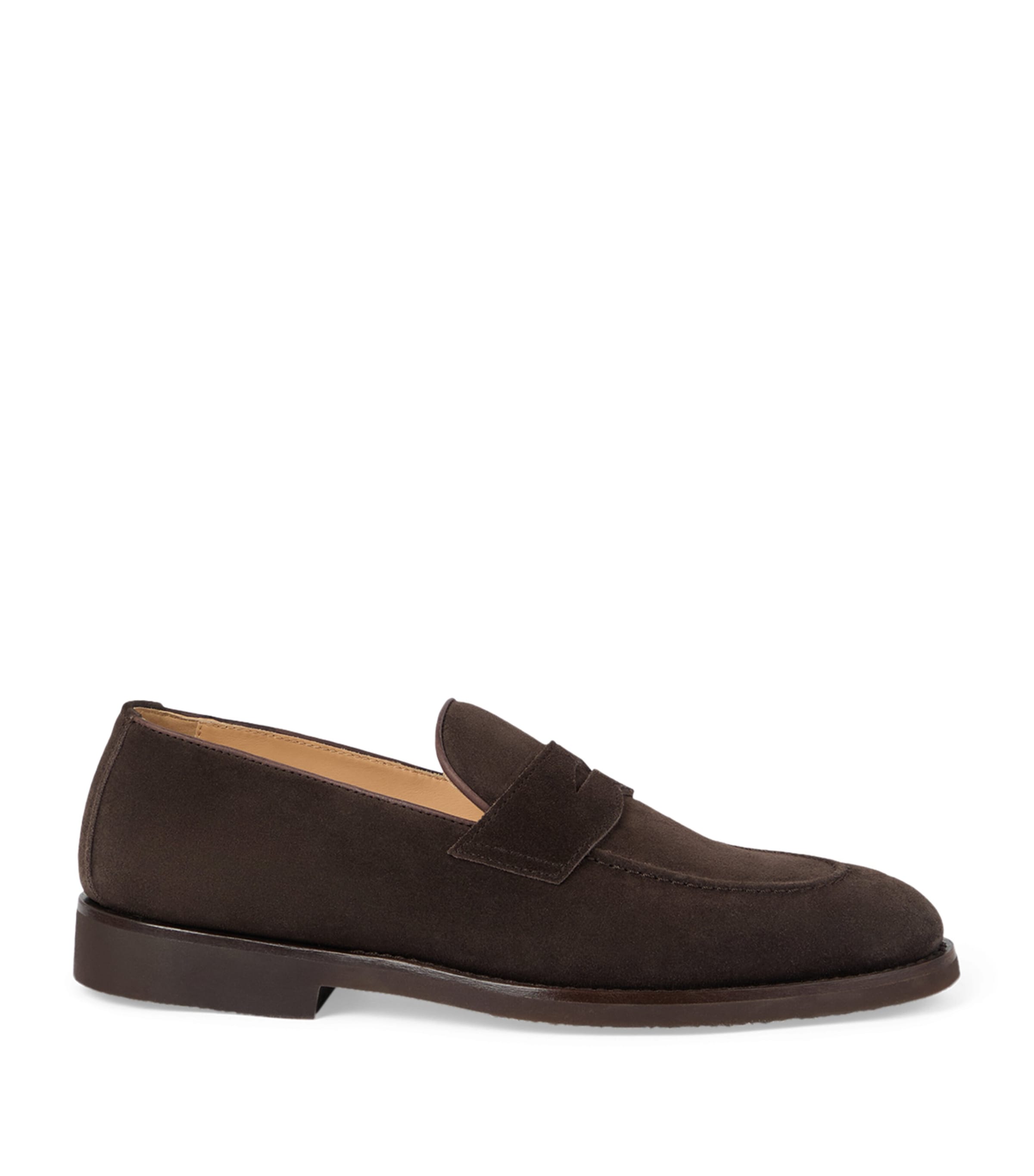 Brunello Cucinelli Suede Loafer Sneakers In Brown