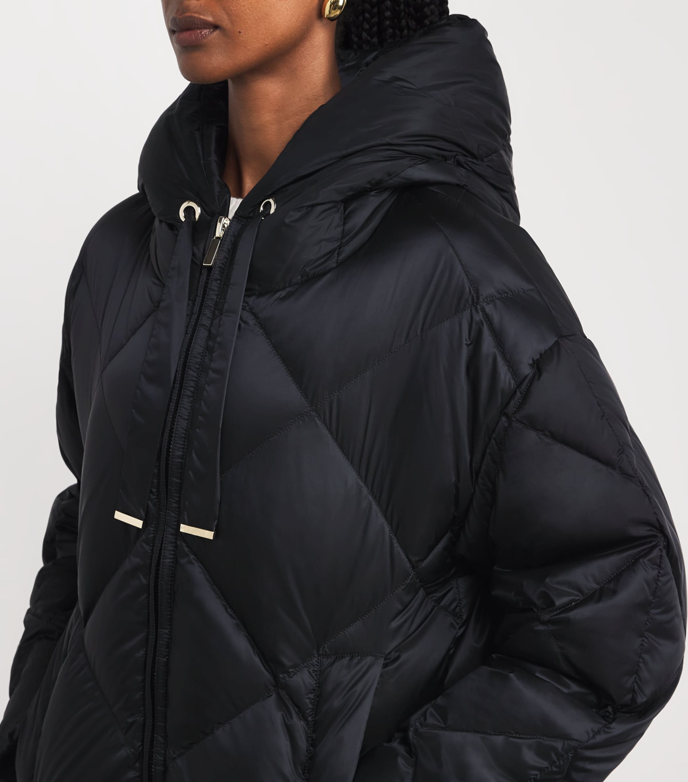 Down Water-Resistant The Cube Coat BLACK Image 6
