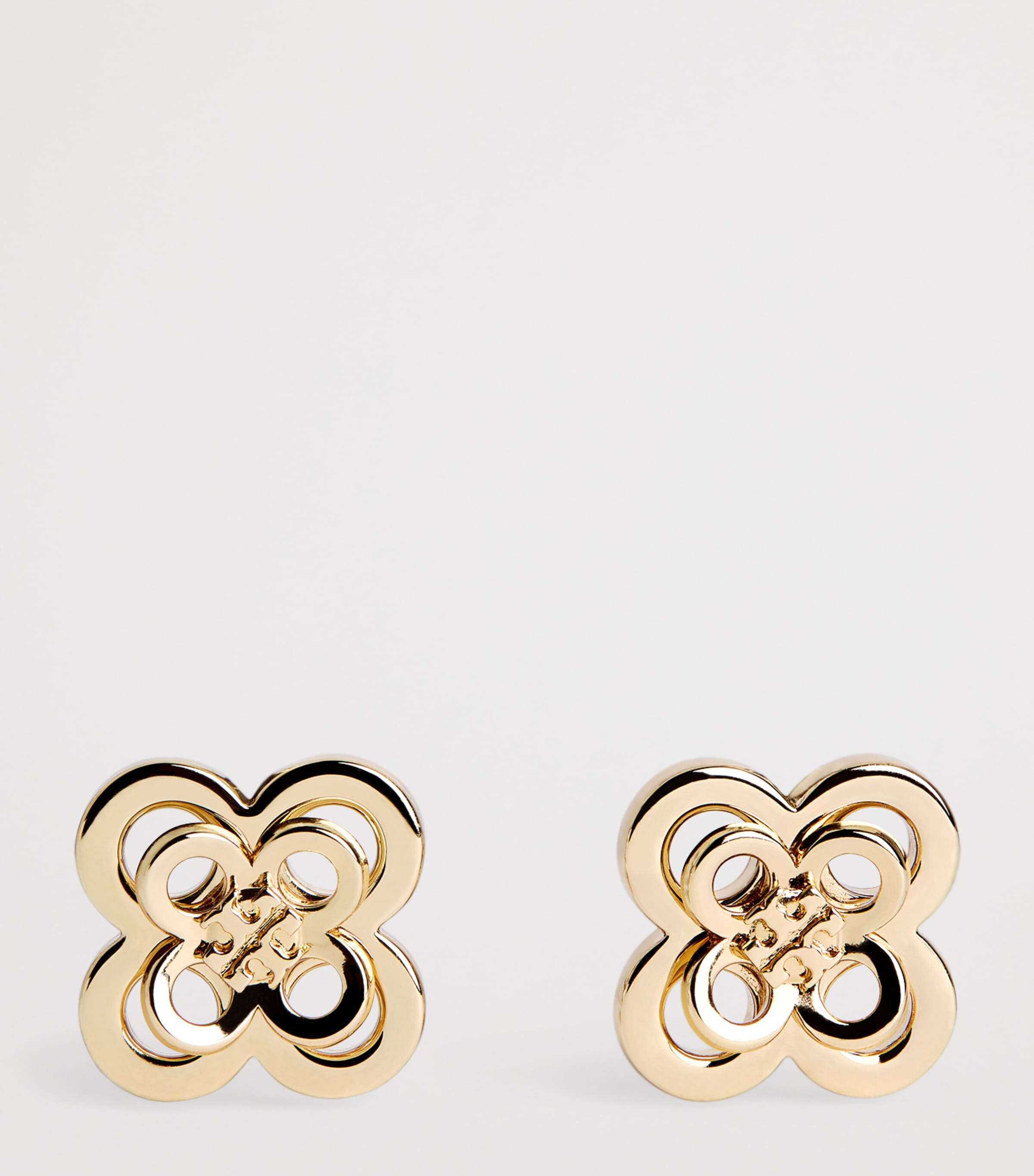 Gold-Plated Forget Me Not Stud Earrings TORY GOLD Image 3
