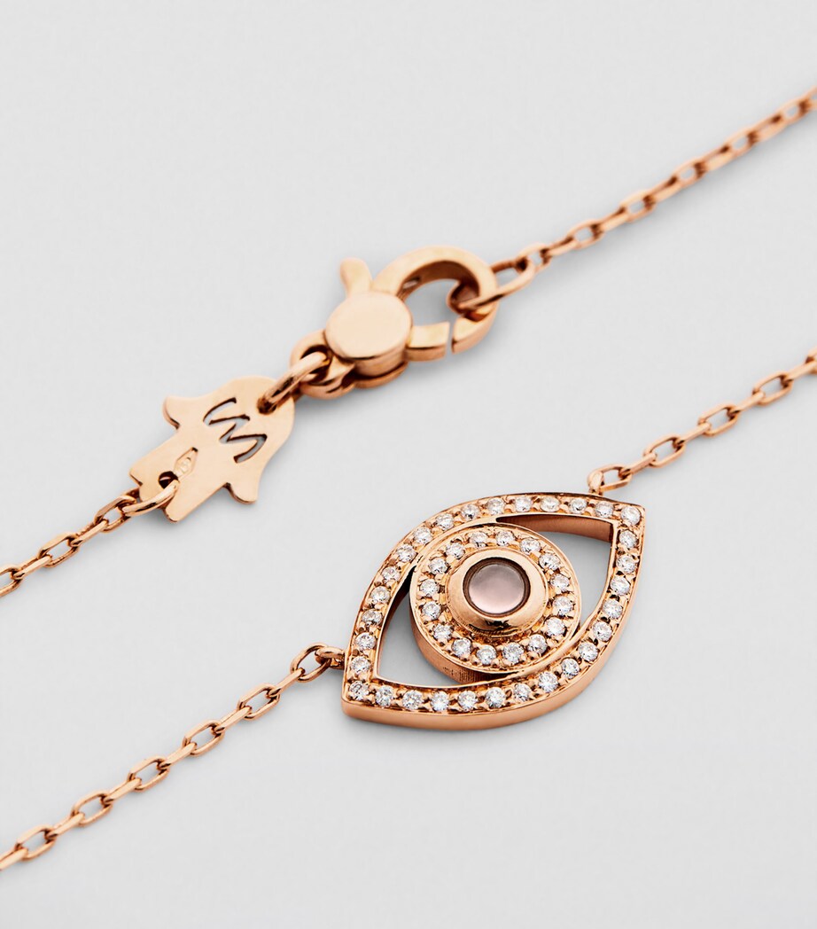 Netali Nissim Rose Gold, Diamond and Quartz Protected Necklace Rose Gold Image 5