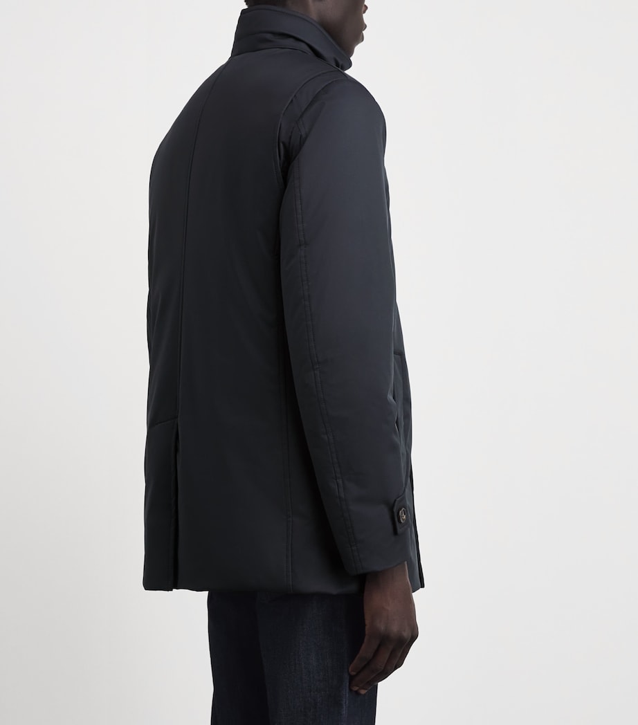 Moorer Mens Reis-Se1 Parka Coat Dark Blu Image 5
