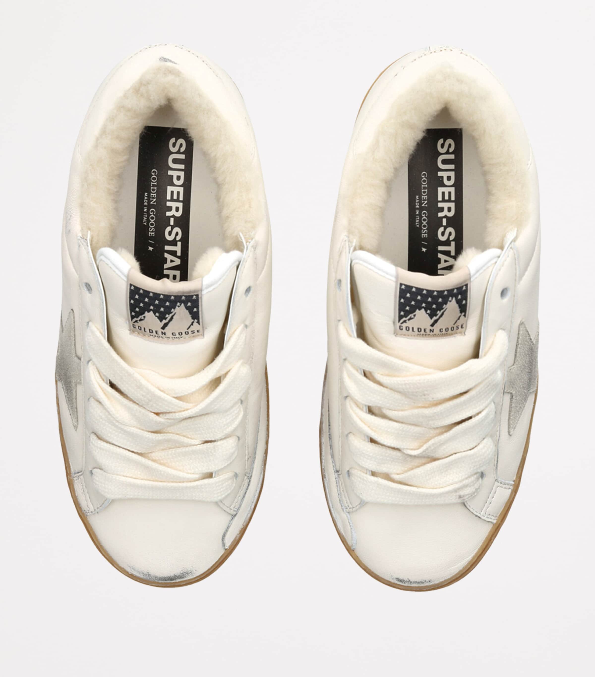 Golden Goose Leather Super-Star Sneakers White Image 4