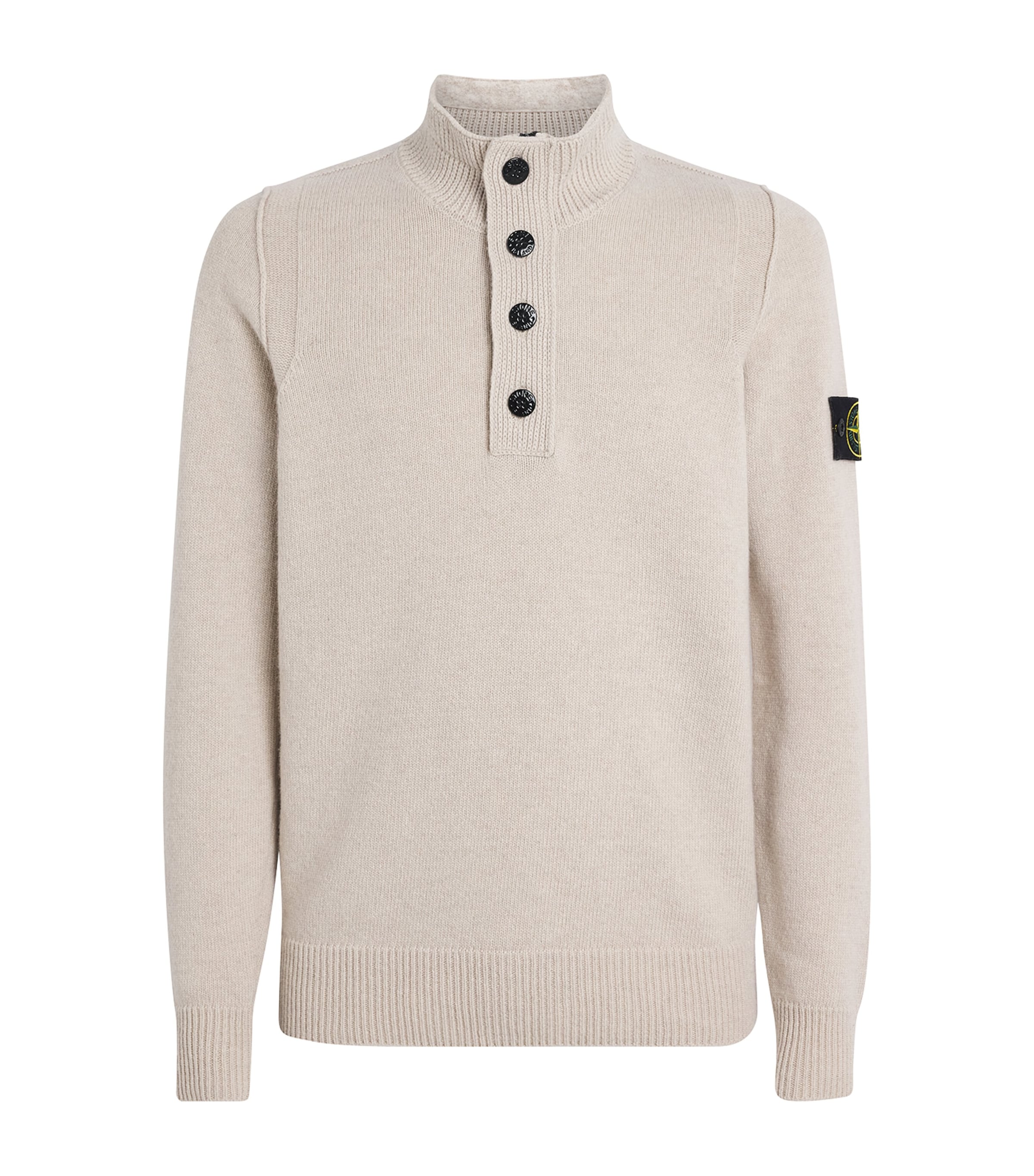 Wool-Blend Half-Zip Sweater V009A Image 1