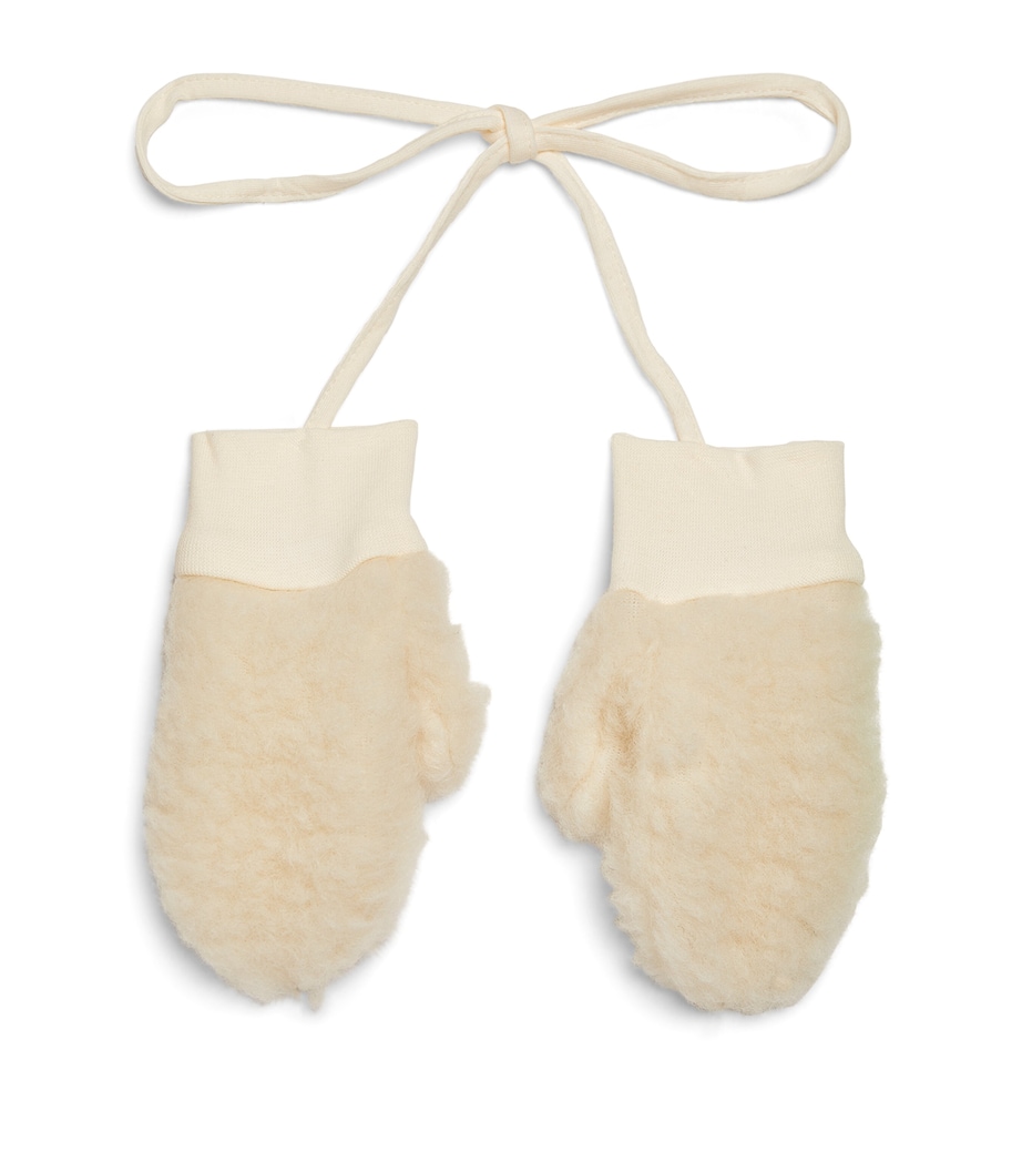 Merino Wool Mittens MILK Image 1