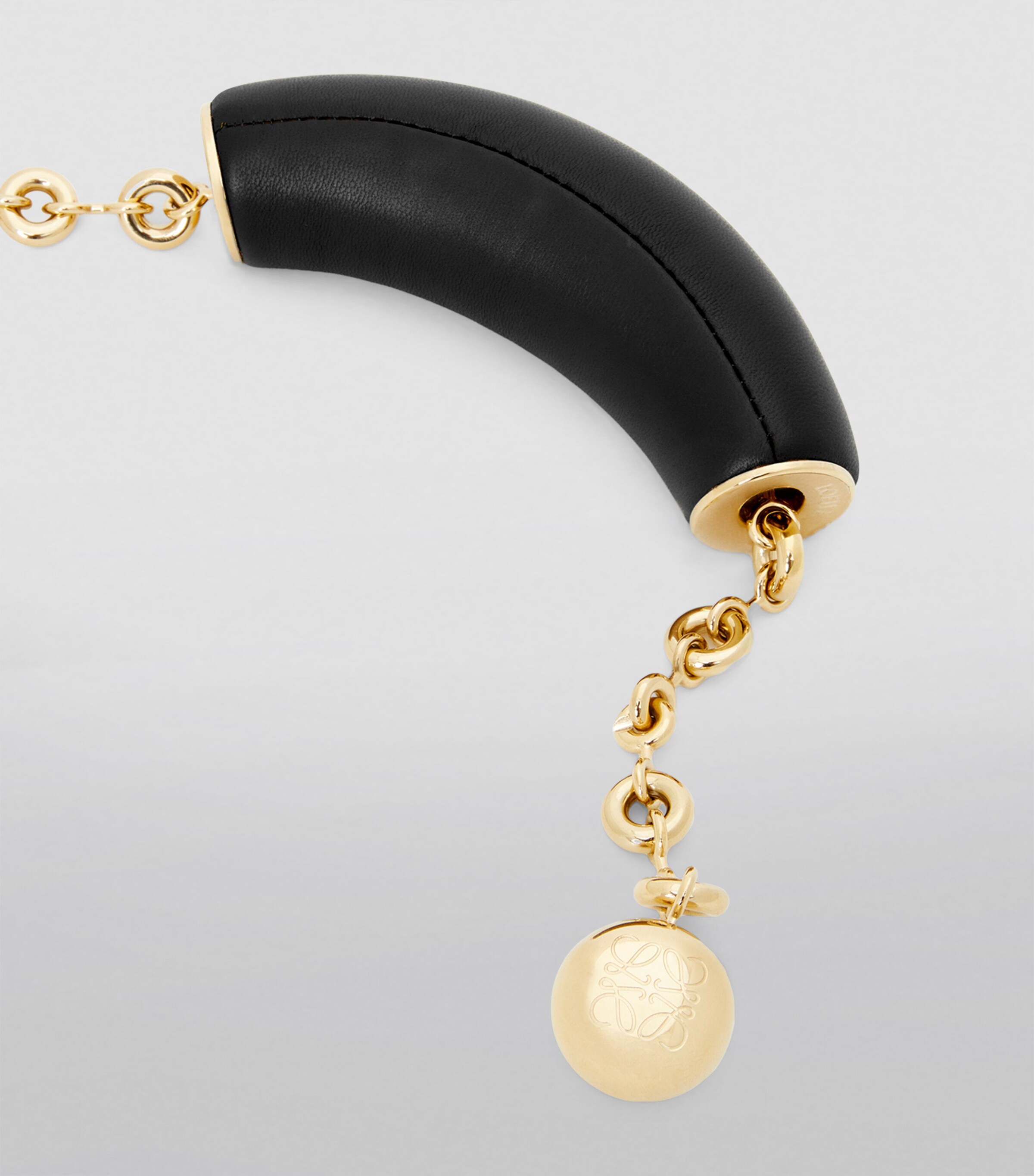 Small Leather Squeeze Top-Handle Bag BLACK Image 7